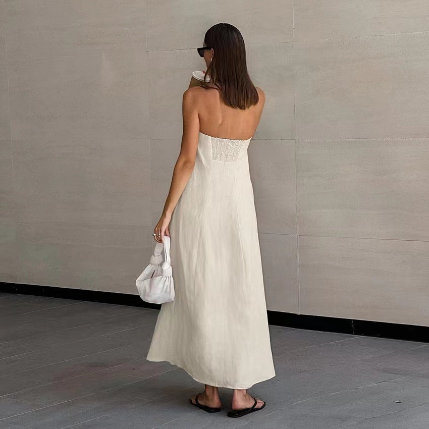 Sharon Cotton Linen Tube Dress