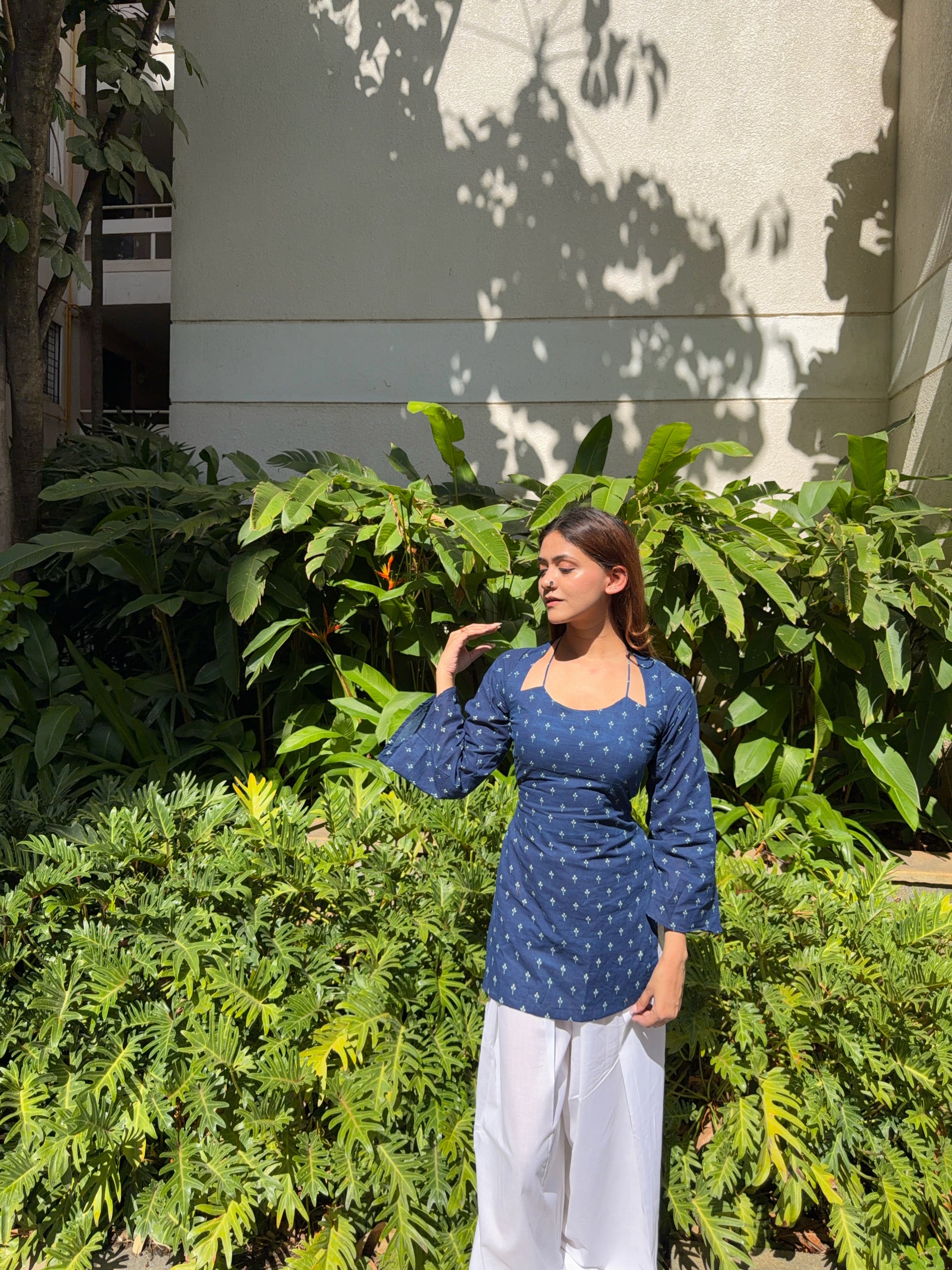 Sahiba Corset Kurti - Indigo