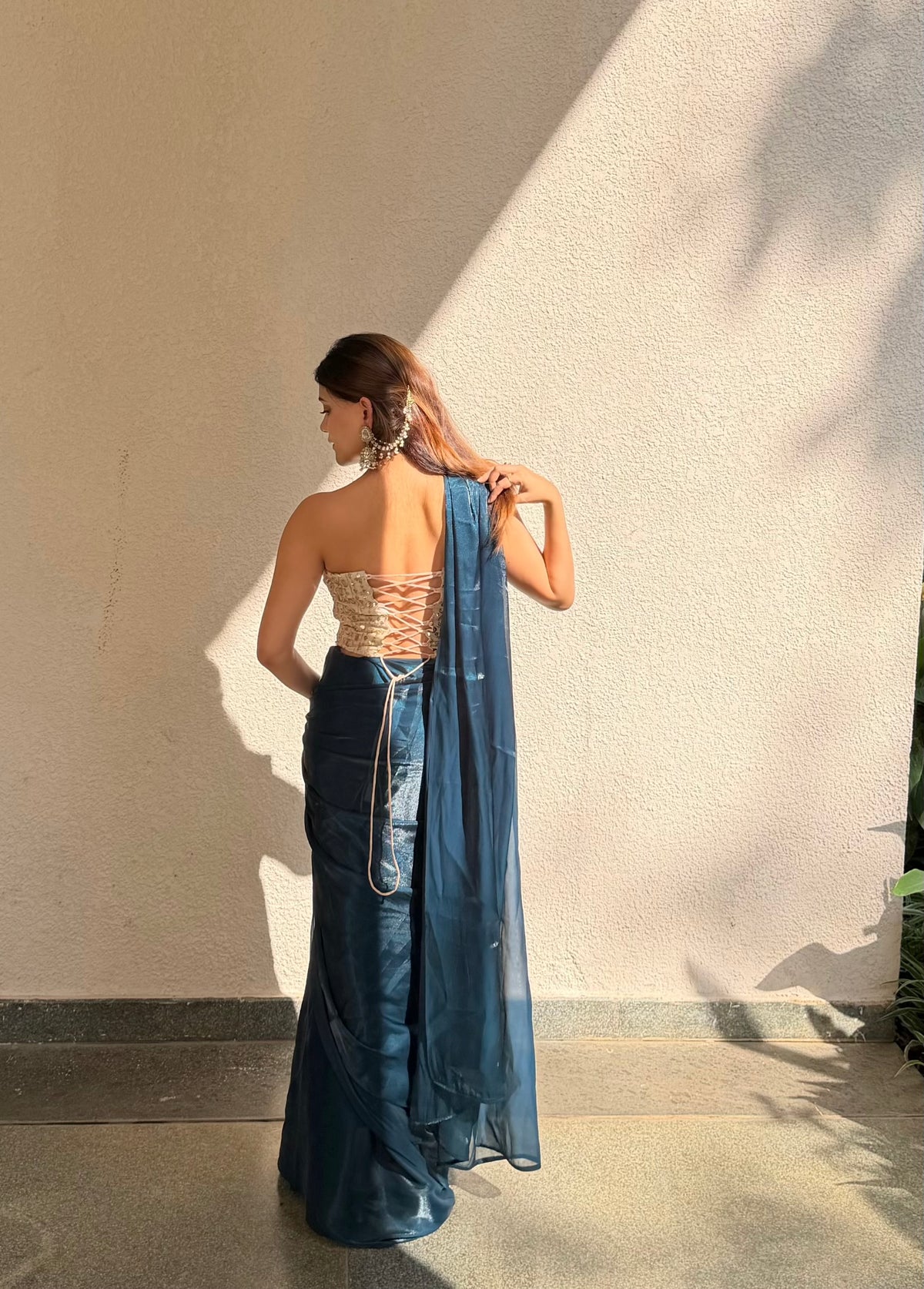Laila Saree Set - Pre Draped