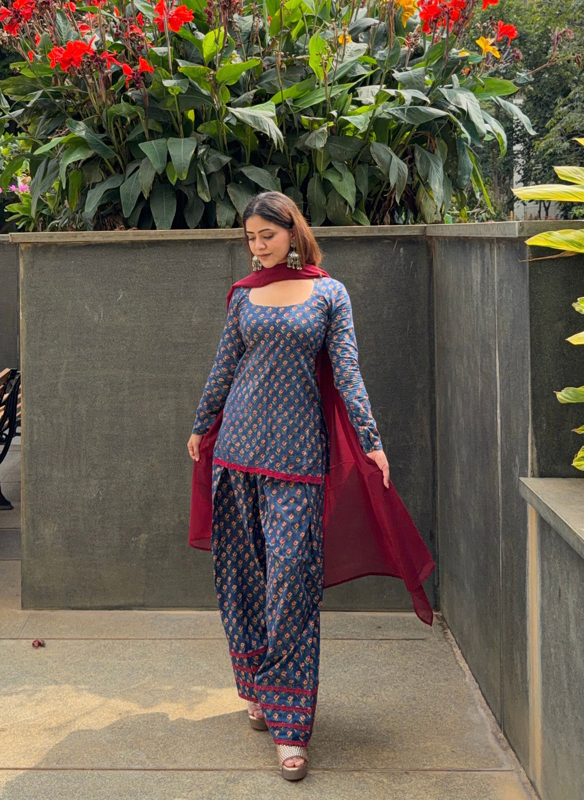 Illahi Hand Printed Farshi Set - Full Sleeves