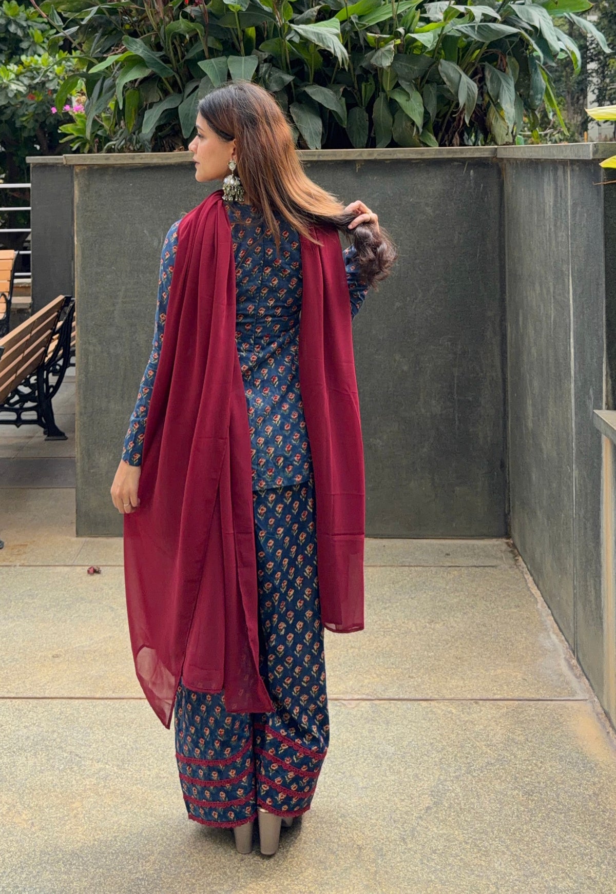 Illahi Hand Printed Farshi Set - Full Sleeves