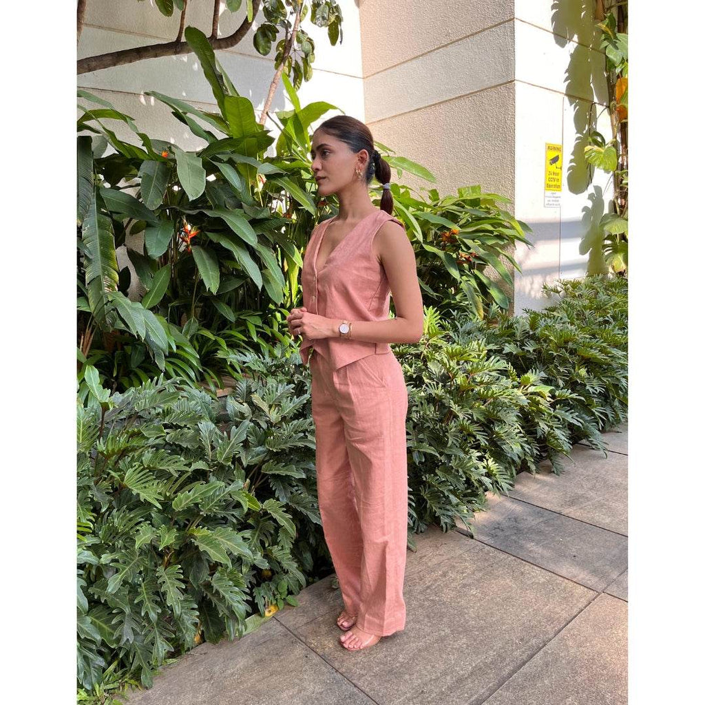 Linen Coord Set - Pink - That Gal