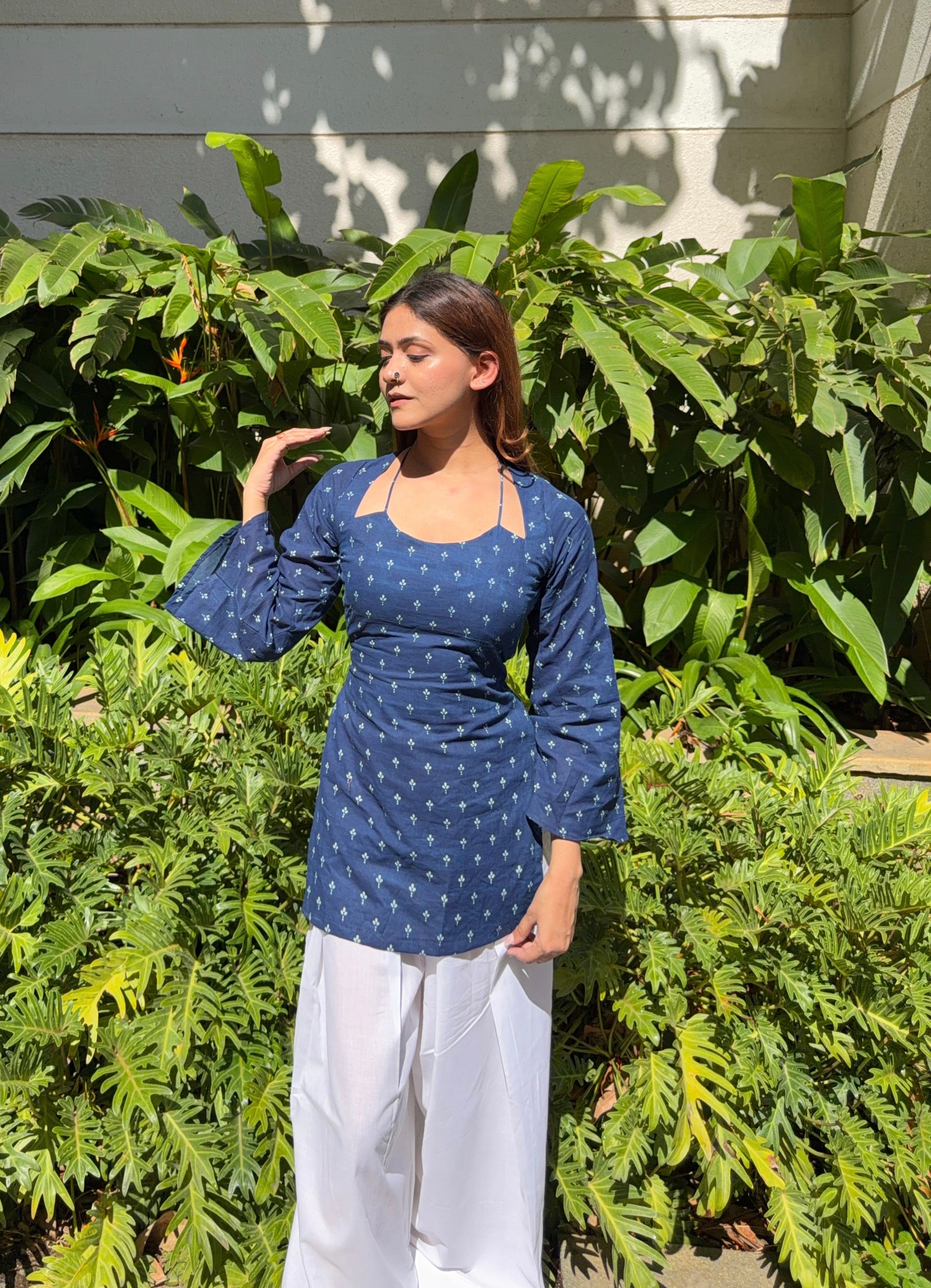 Sahiba Corset Kurti - Indigo
