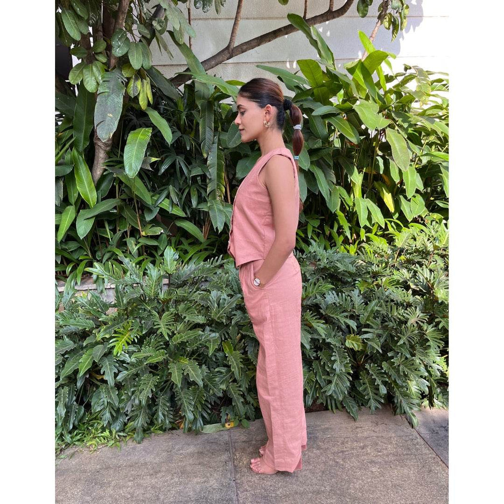 Linen Coord Set - Pink - That Gal