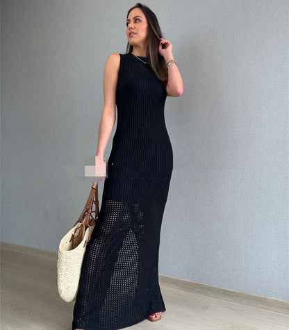 Women's Spring And Summer Beach Knitted Dress