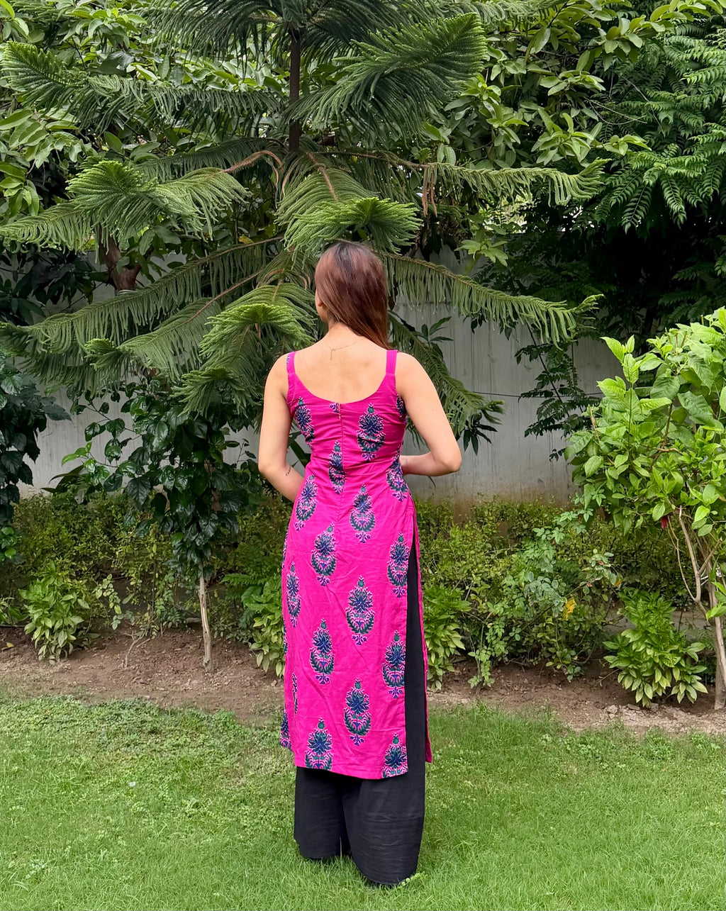 Reet Bagru Print Long Kurti