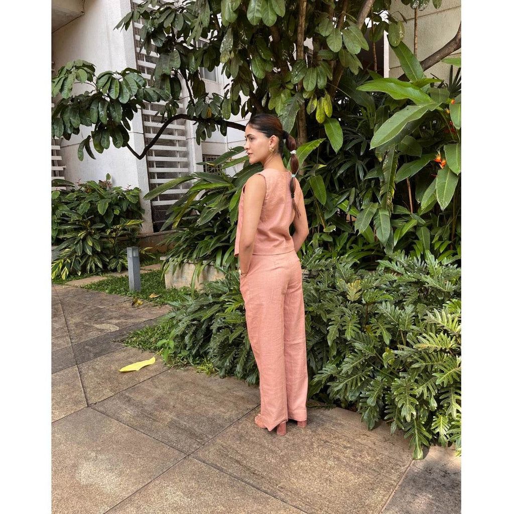 Linen Coord Set - Pink - That Gal