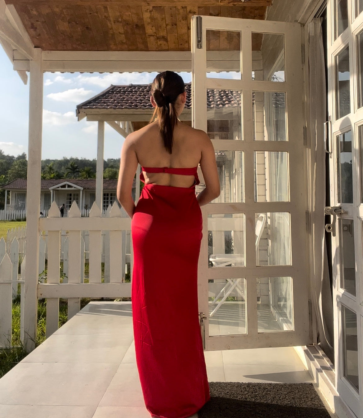 Rose Maxi Dress - Royal Red