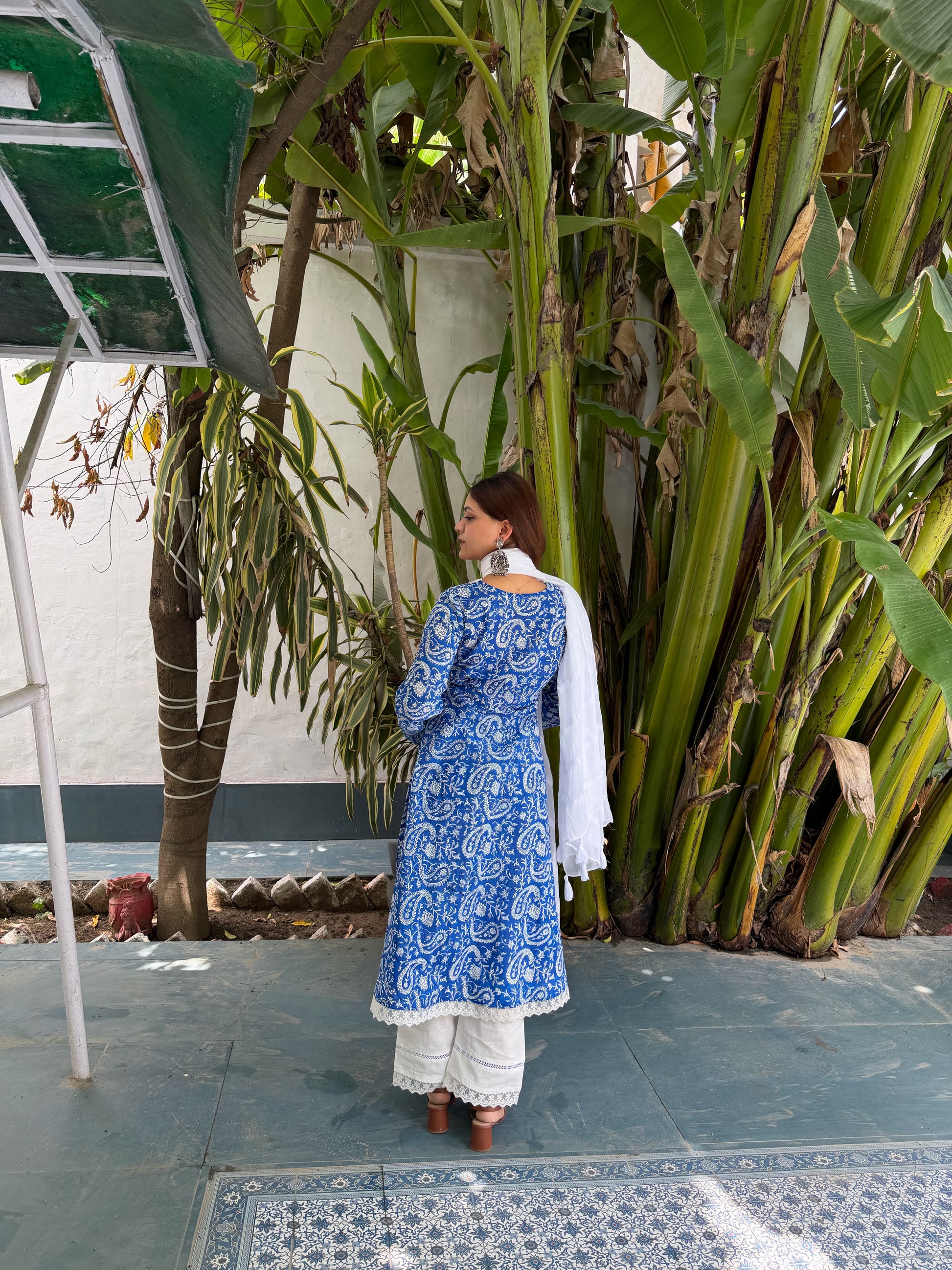 Sukoon Suit Set - Hand Block Printed