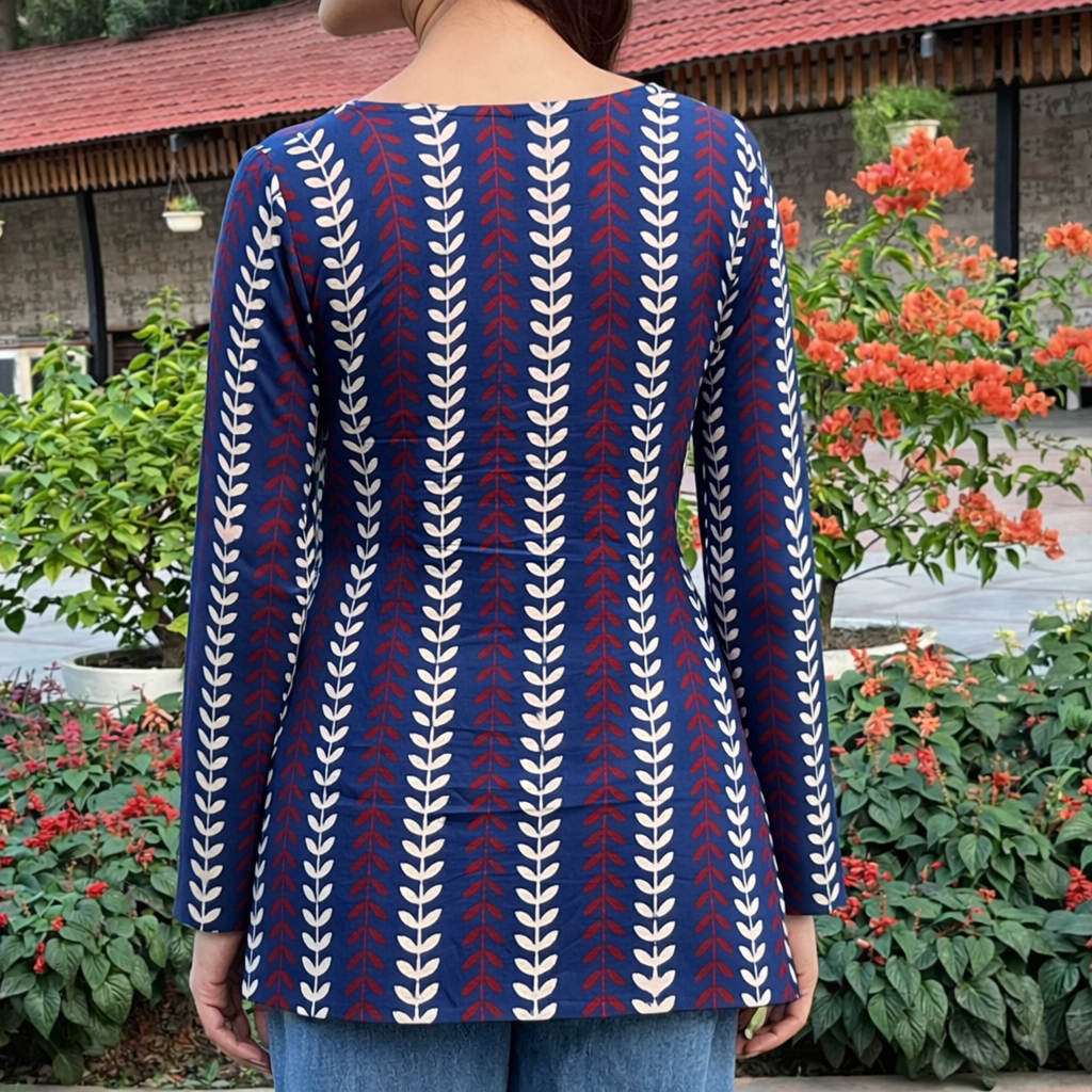 Alina Bagru Print Relaxed Fit Kurti