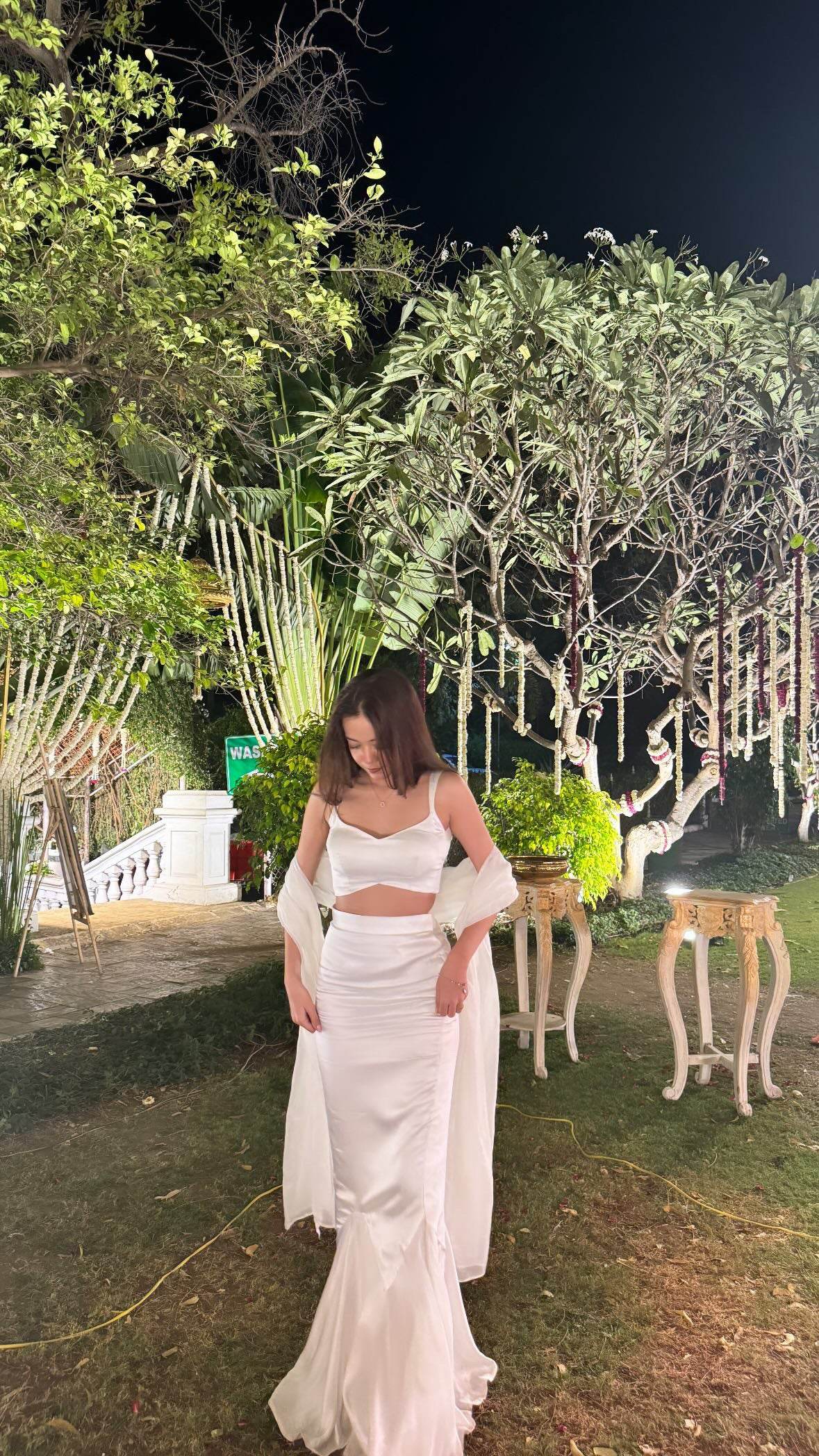Amara - 3-Piece Off White Satin Set - That Gal