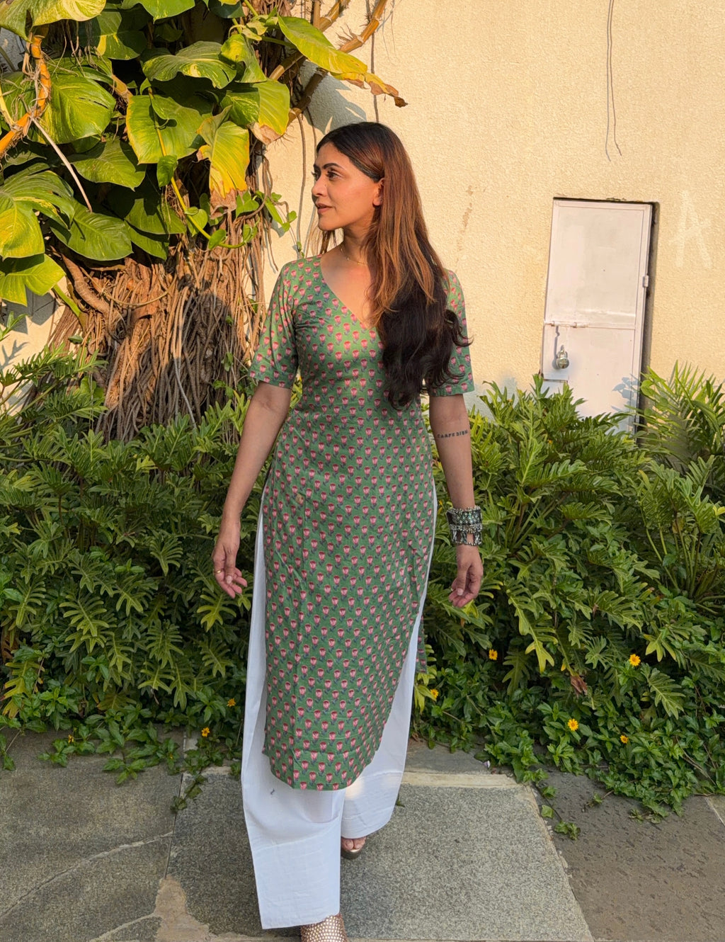 Reva Hand Block Printed Kurti