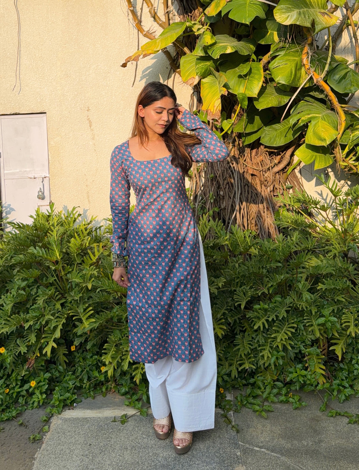 Saira Hand Block Printed Kurti