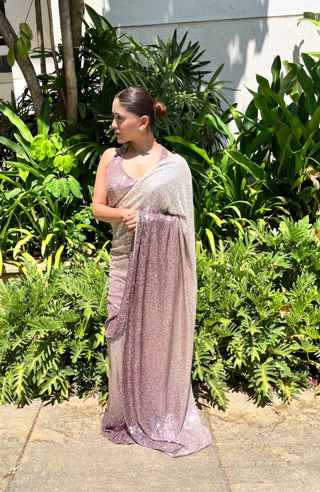Zeniya - Ombre Sequin Saree - That Gal