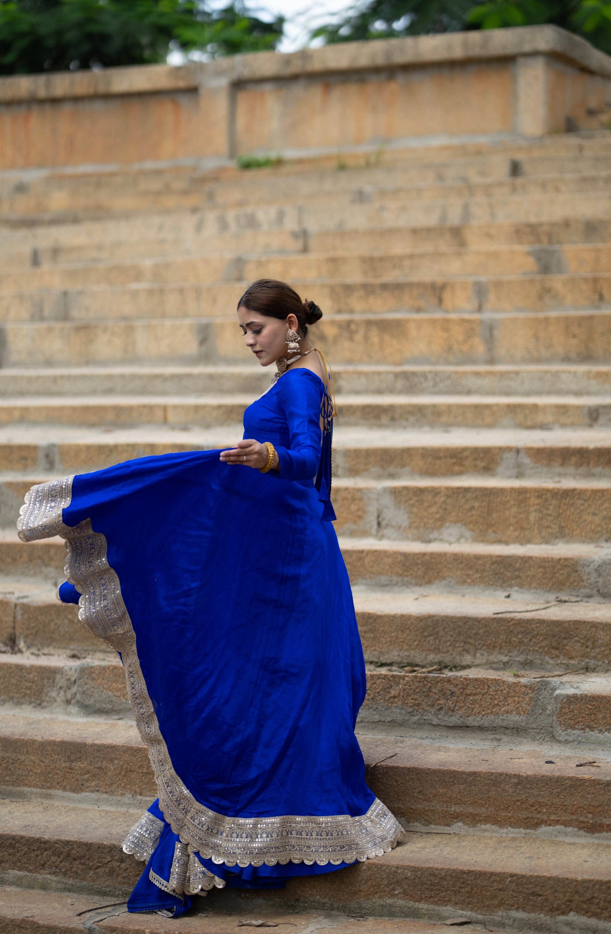 Royal Blue Lehenga - That Gal