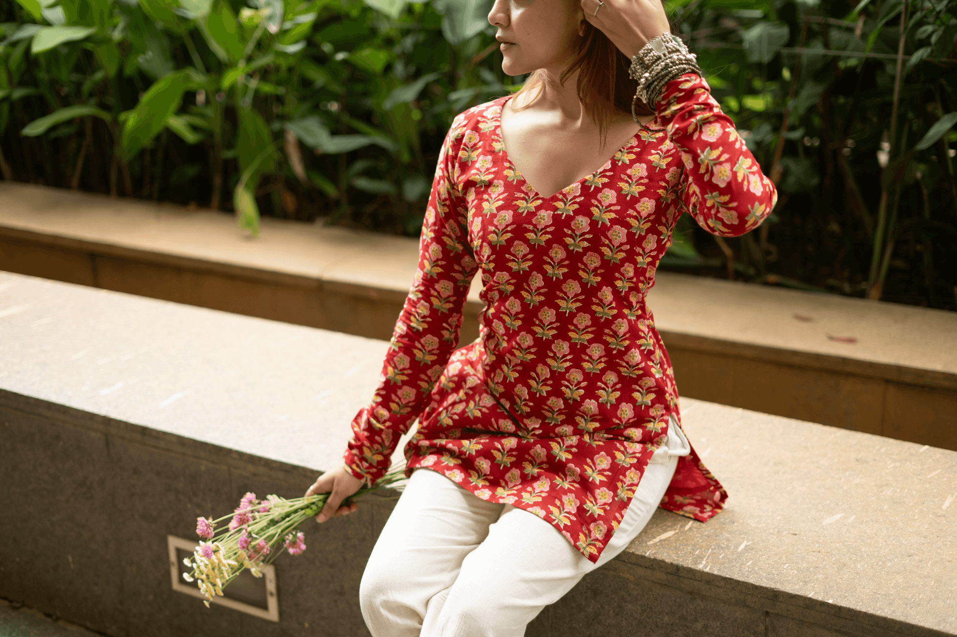 Kumkum Bagru Print Kurti - That Gal