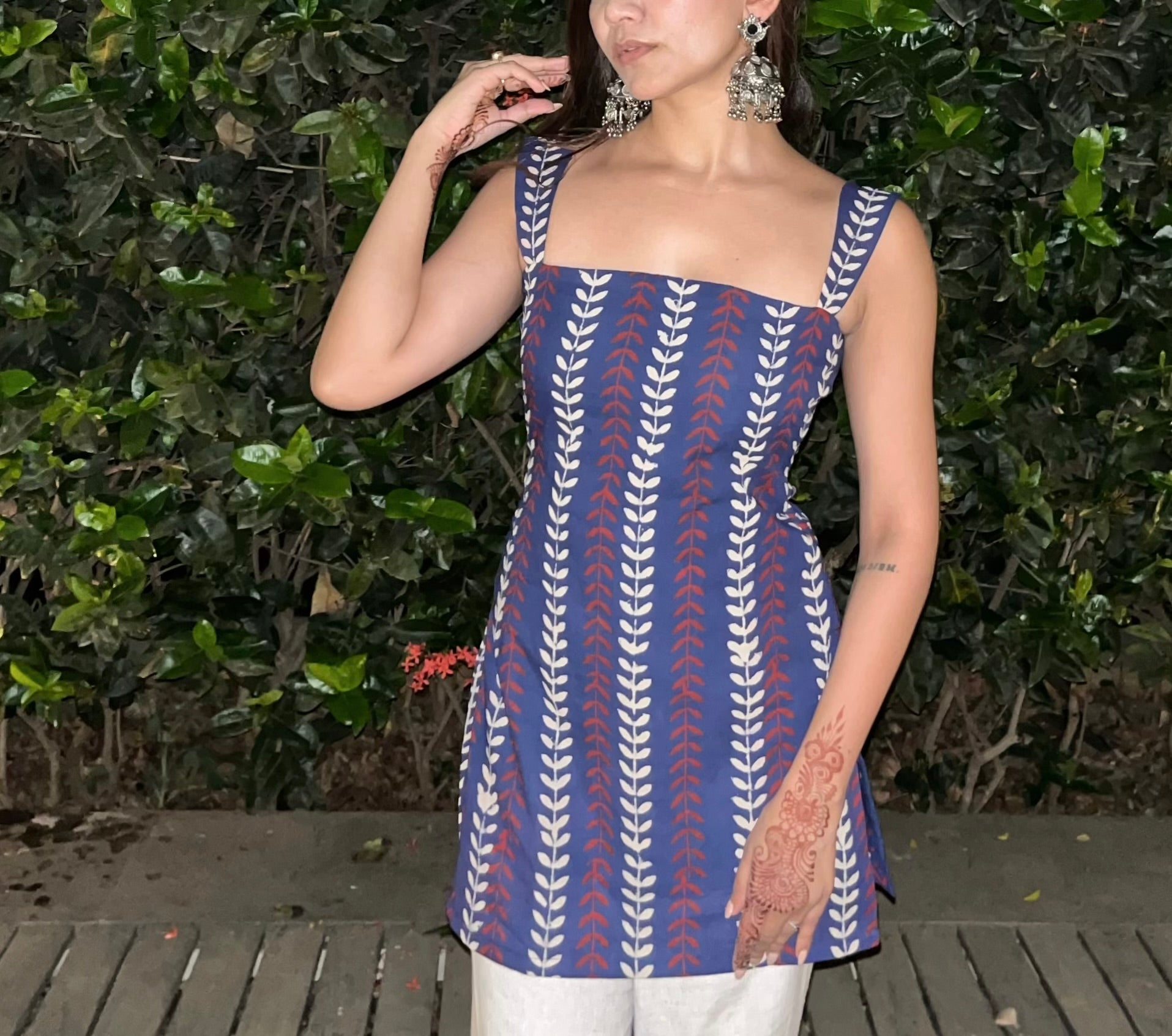 Taani Dabu Print Padded Kurti