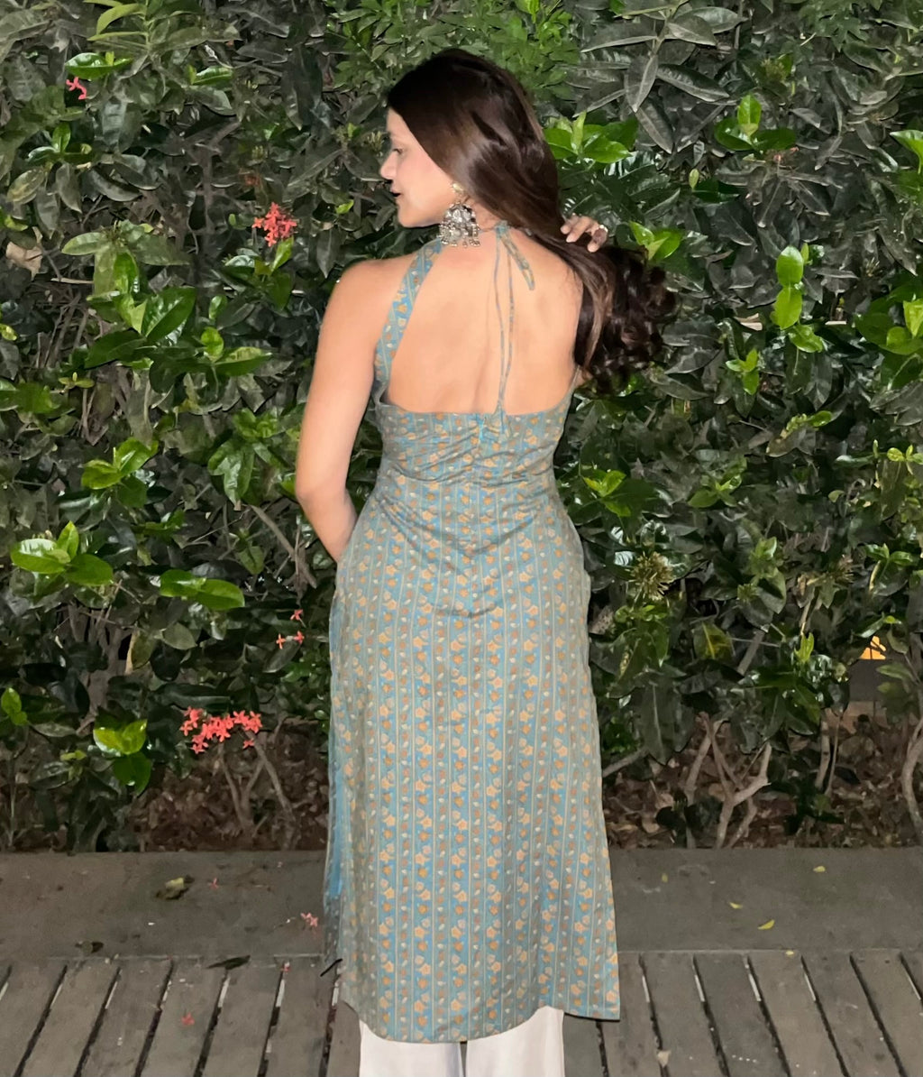 Zeya Halter Neck Kurti