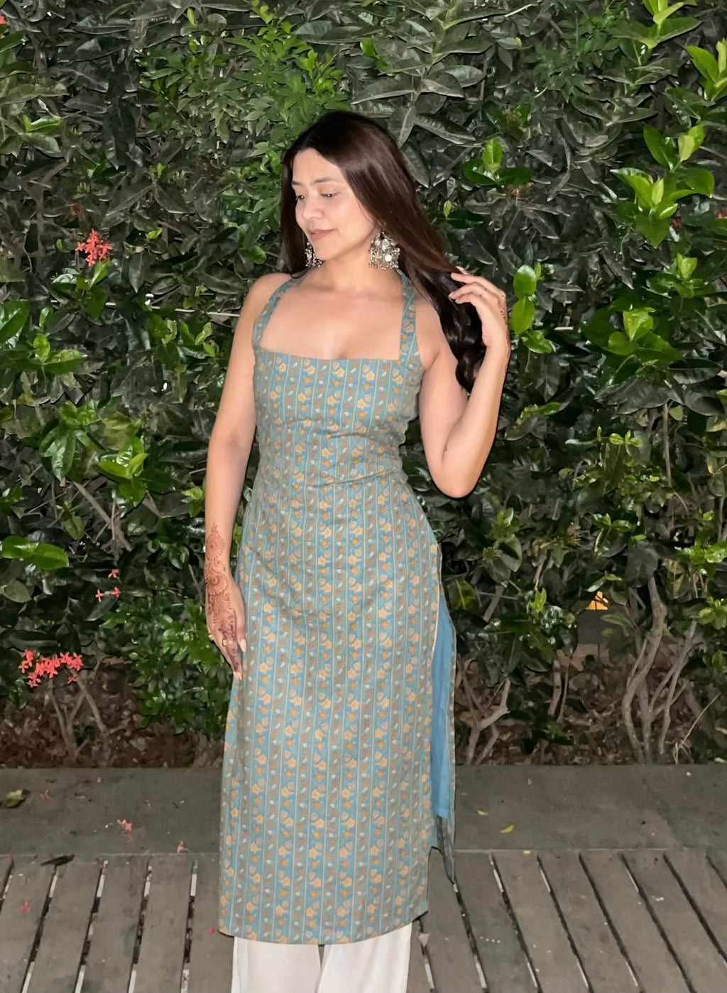 Zeya Halter Neck Kurti