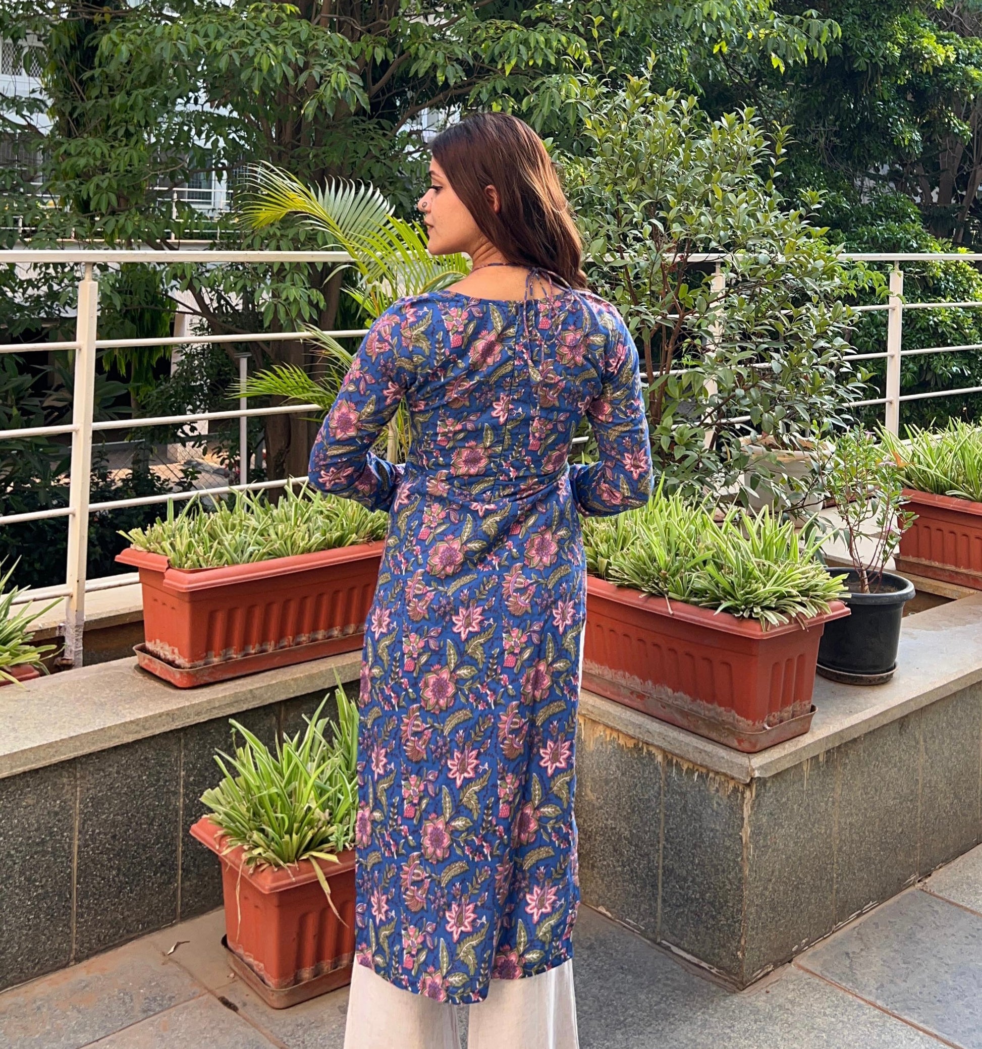 Zainab Hand Printed Long Kurti
