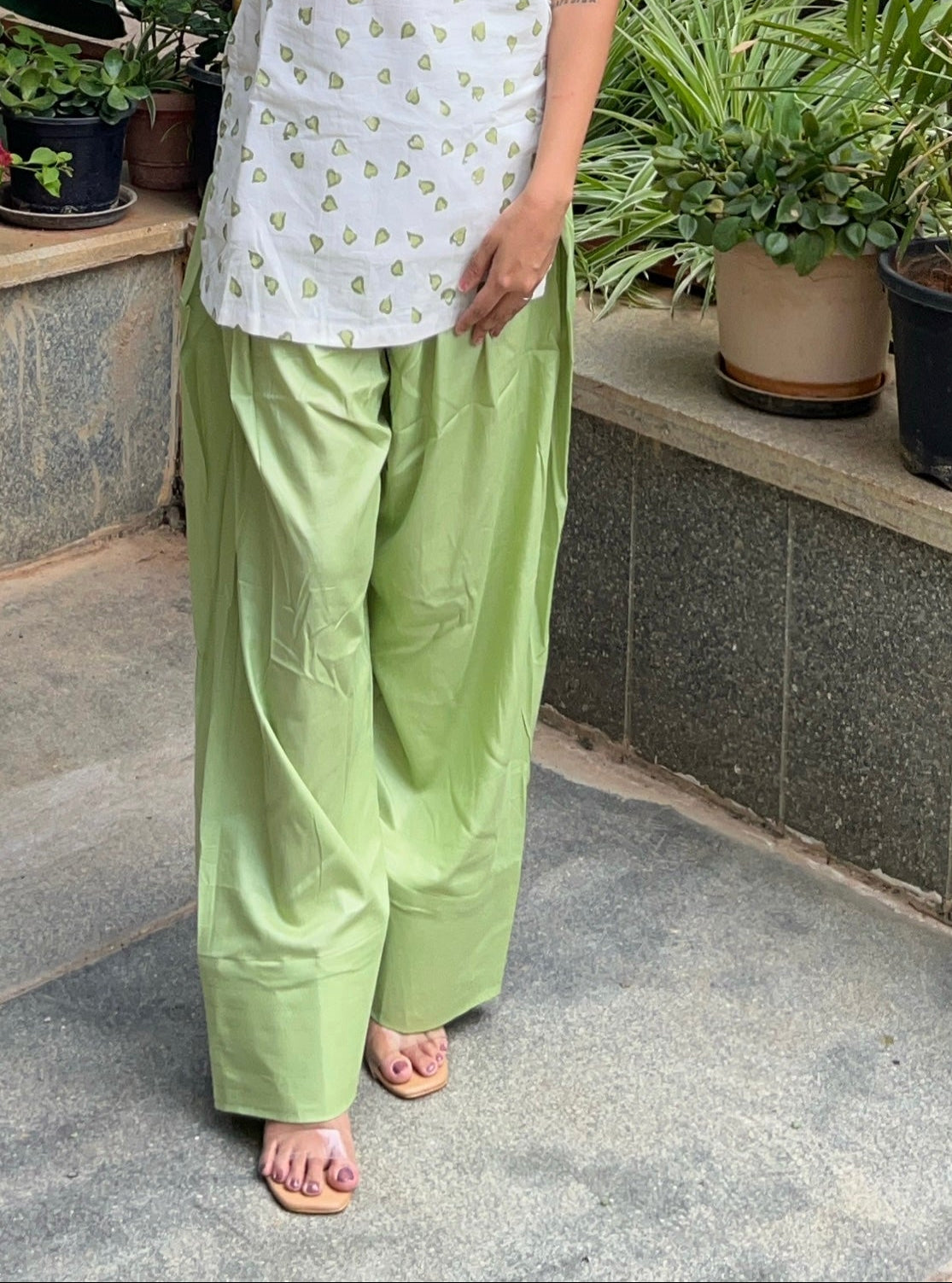 Pista Green Farsi Salwar