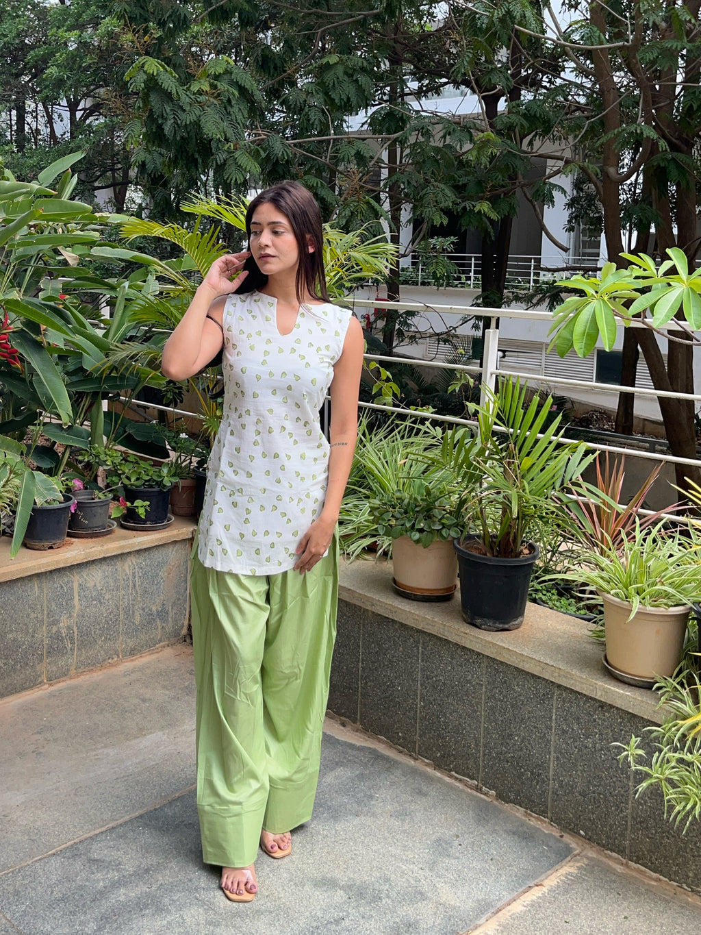 Risha Hand Block Printed Kurti