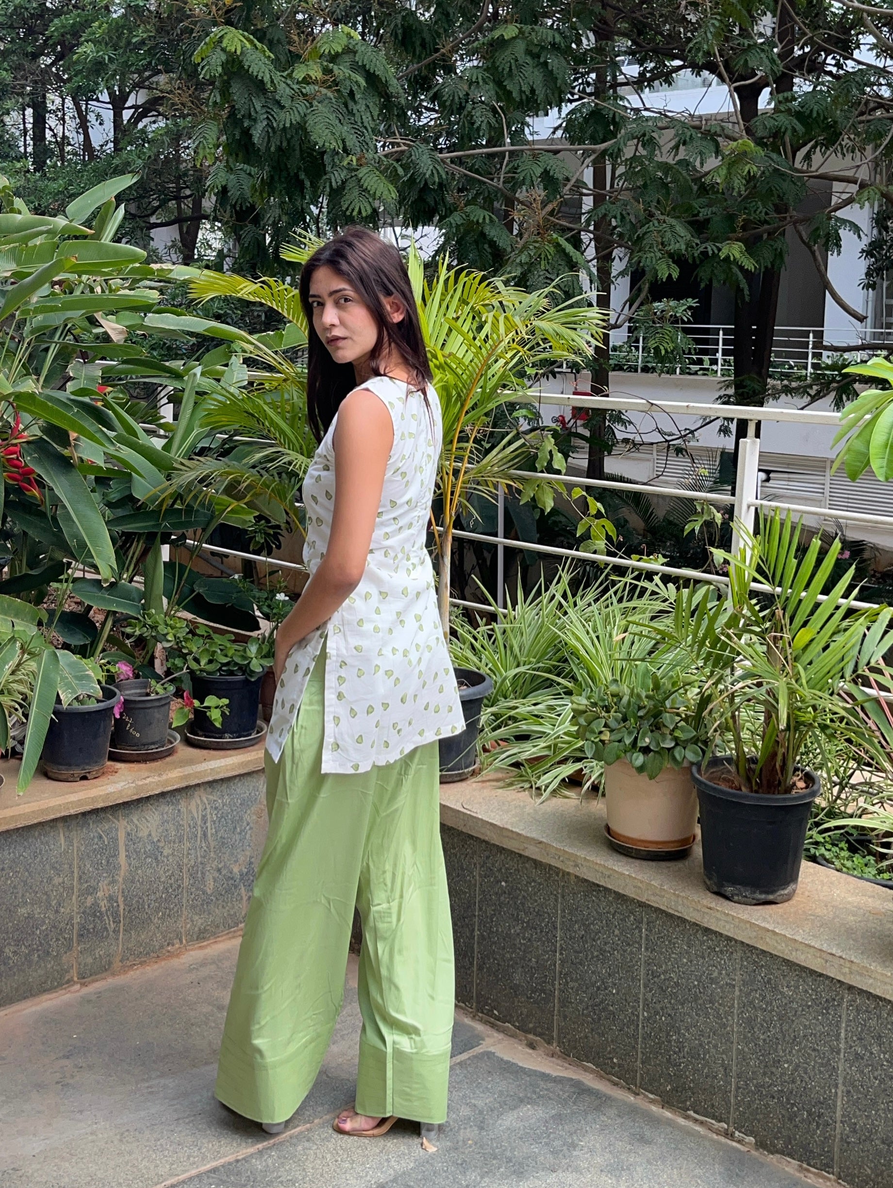 Pista Green Farsi Salwar