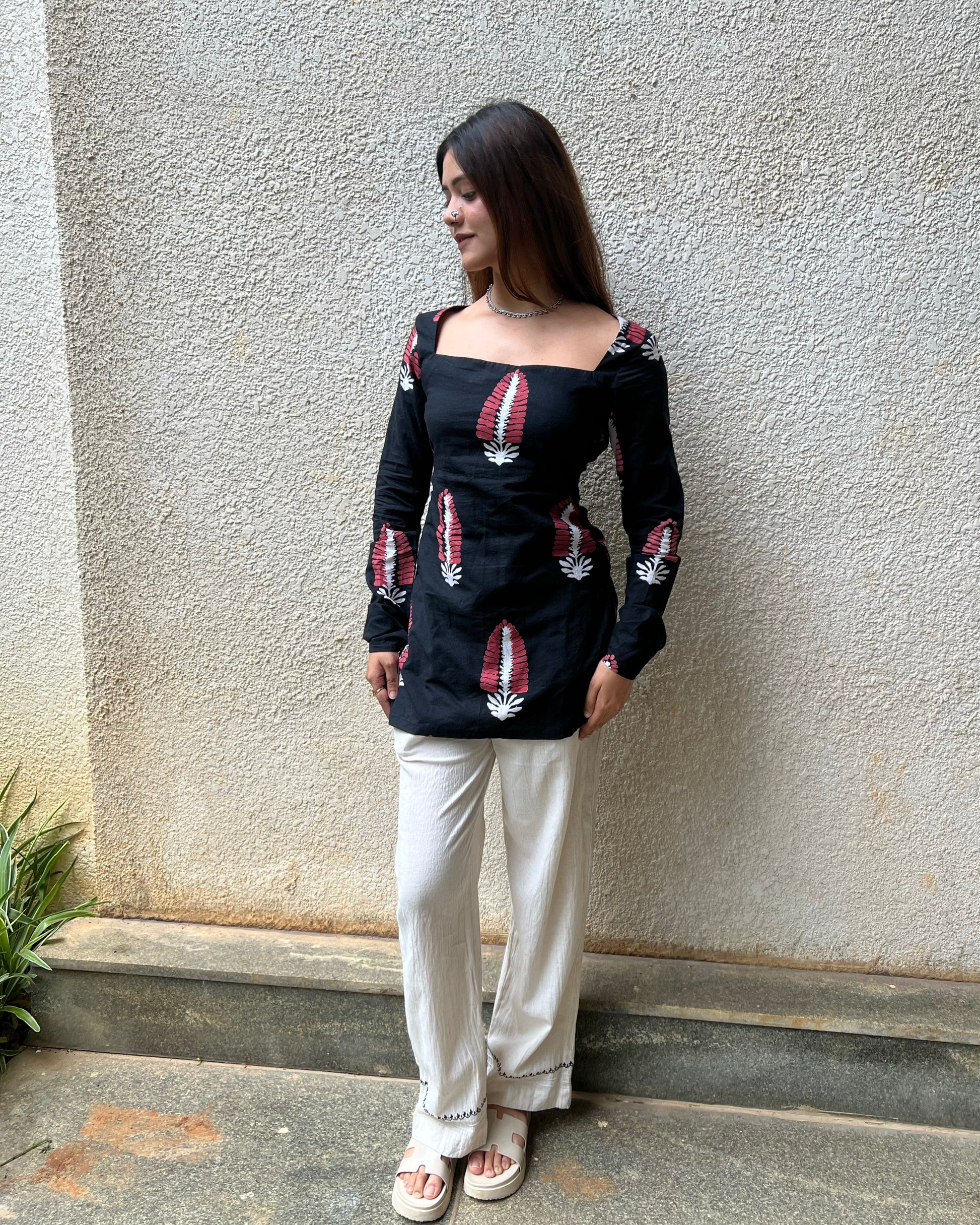Tarini Bagru Hand Block Print Kurti