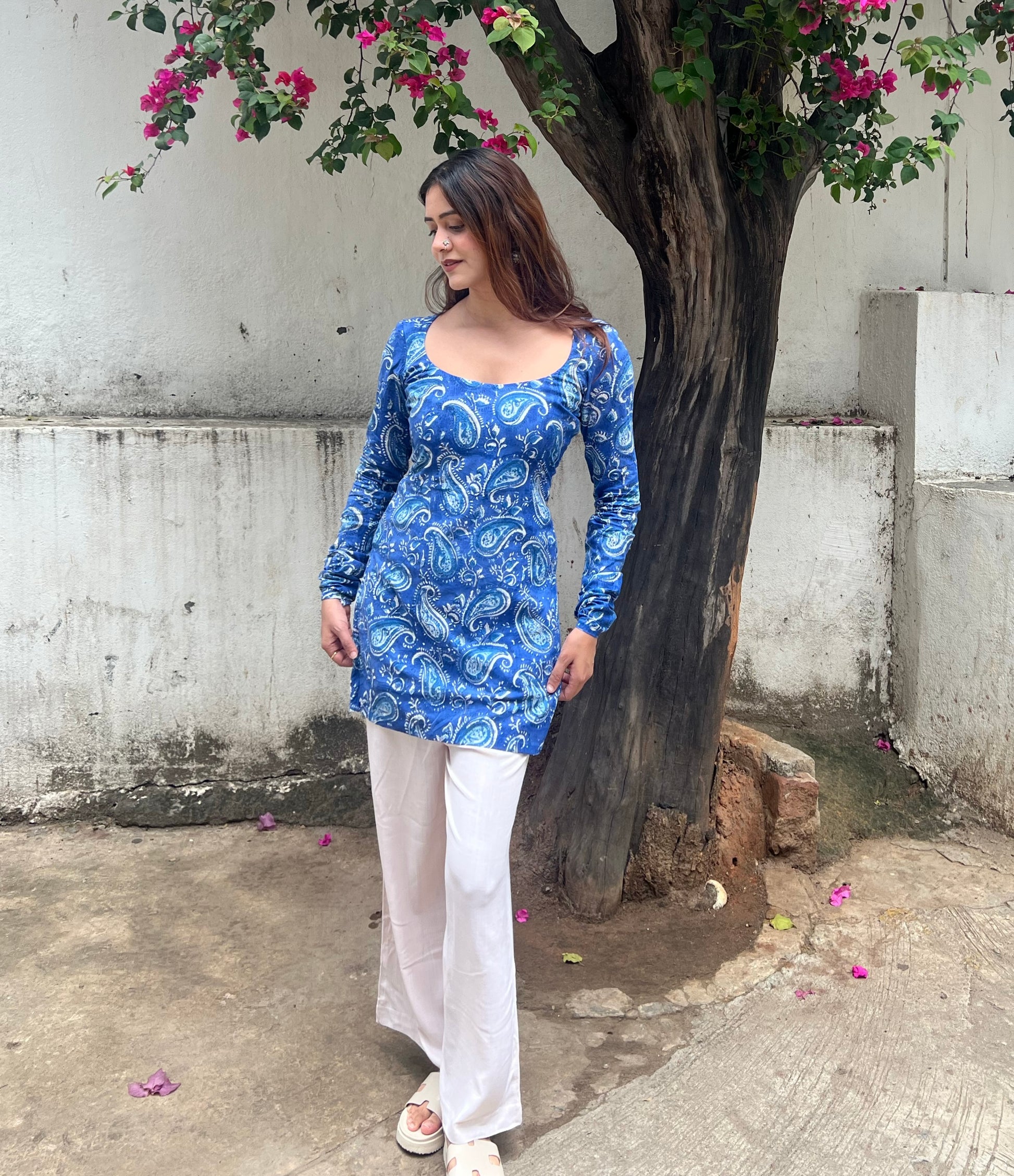 Anika Hand Block Printed Kurti