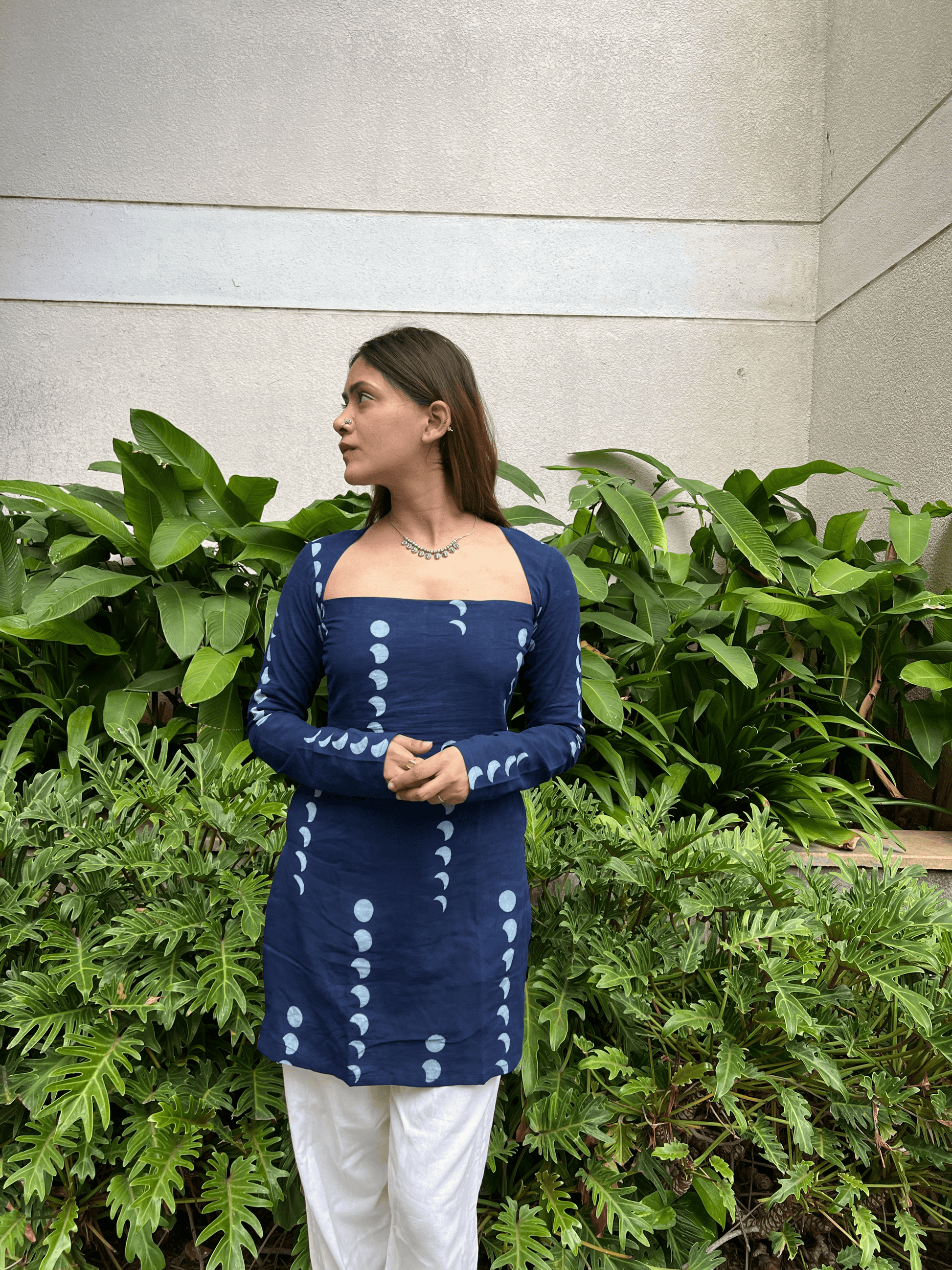 Anaira Indigo Hand Block Printed Kurti - That Gal