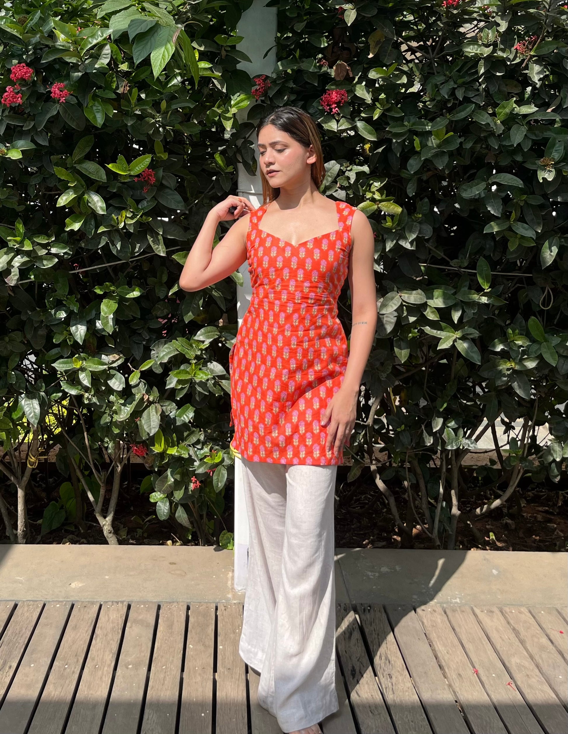 Hansika Hand Block Printed Kurti