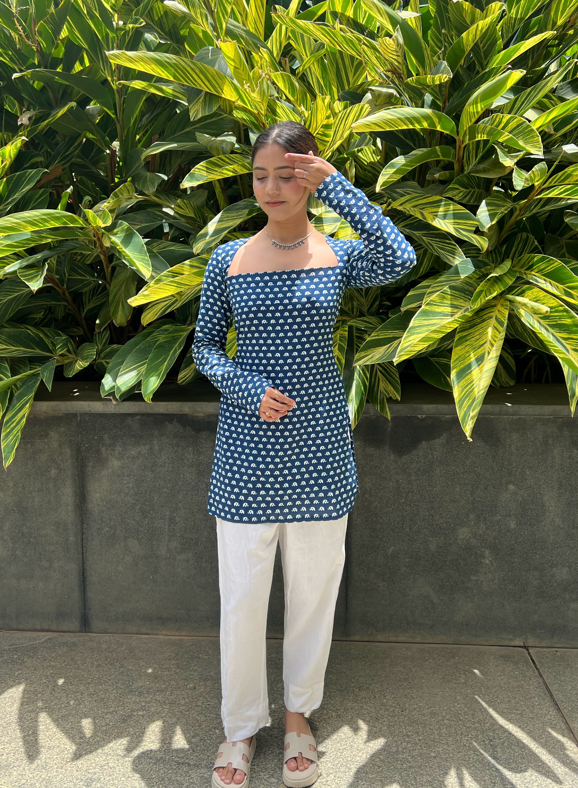 Mihika Hand Block Printed Kurti
