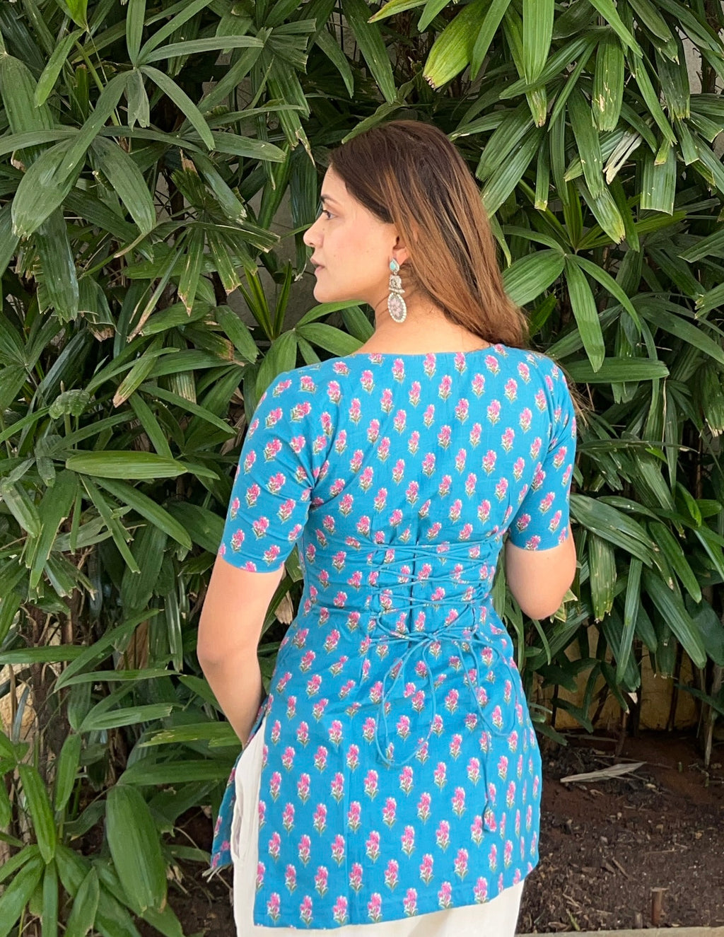 Prisha Hand Block Printed Corset Kurti