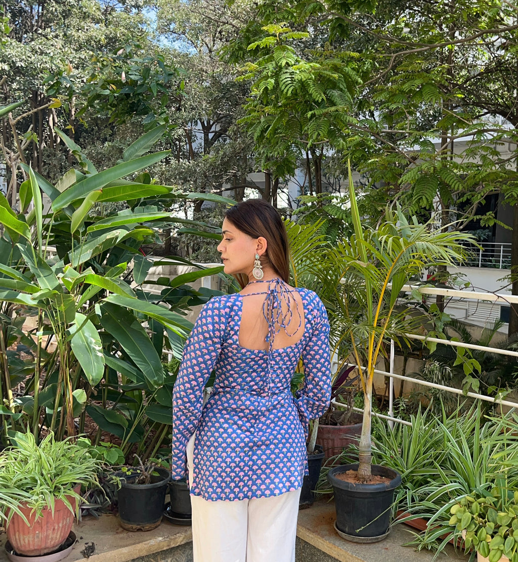 Vanya Hand Block Printed Kurti