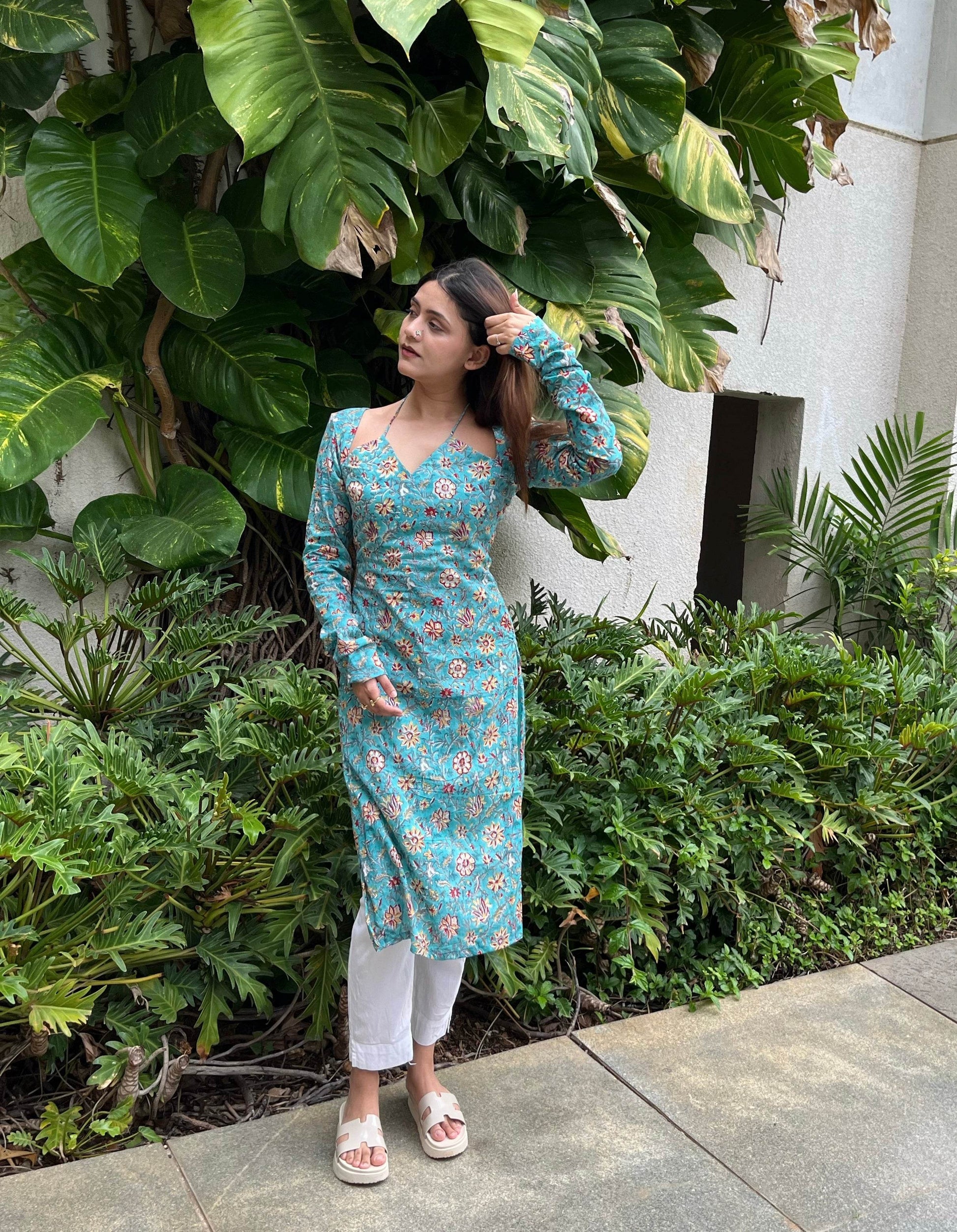 Aarohi Bagru Print Long Kurti - That Gal