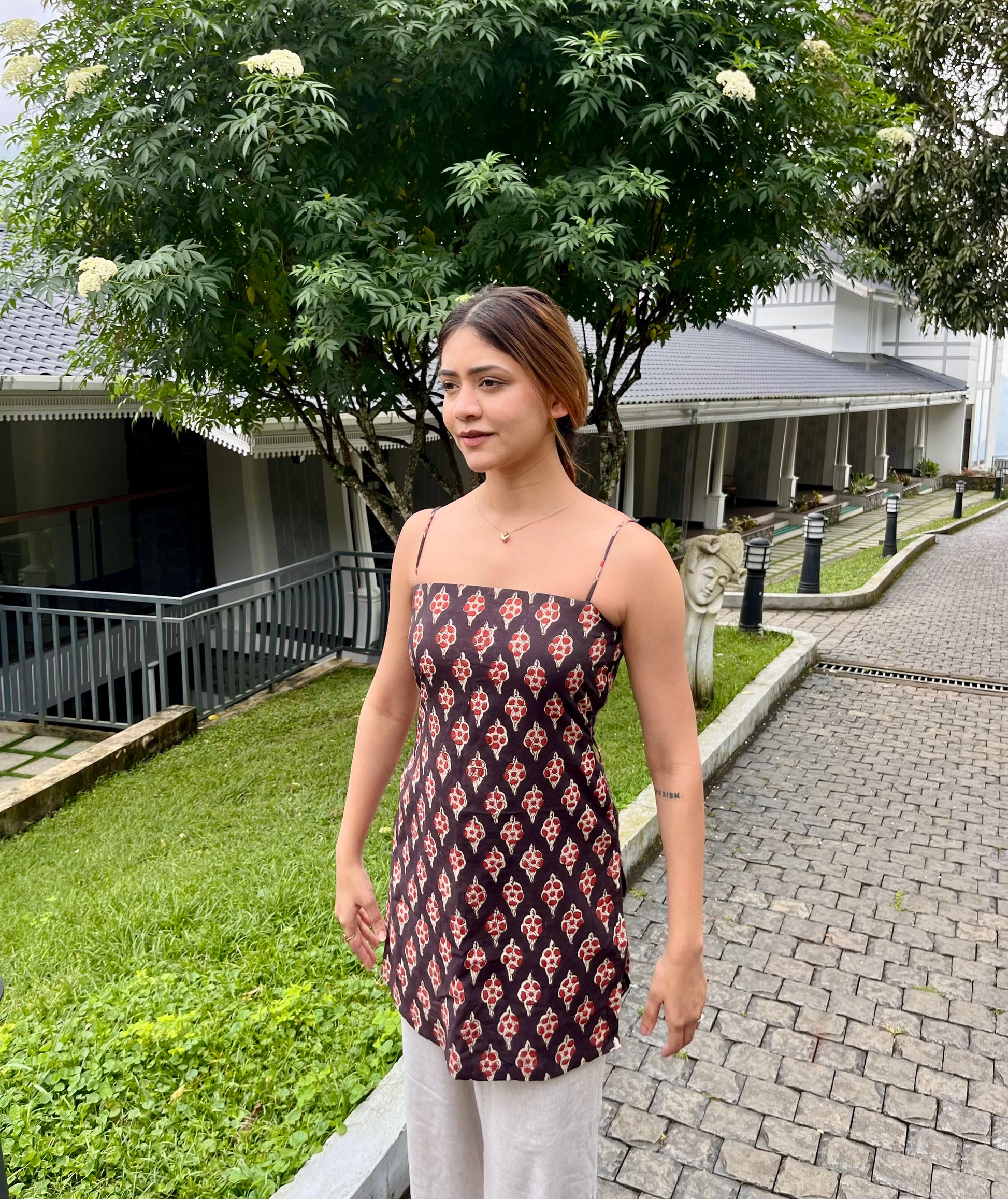 Naina Noodle Strap Corset Kurti