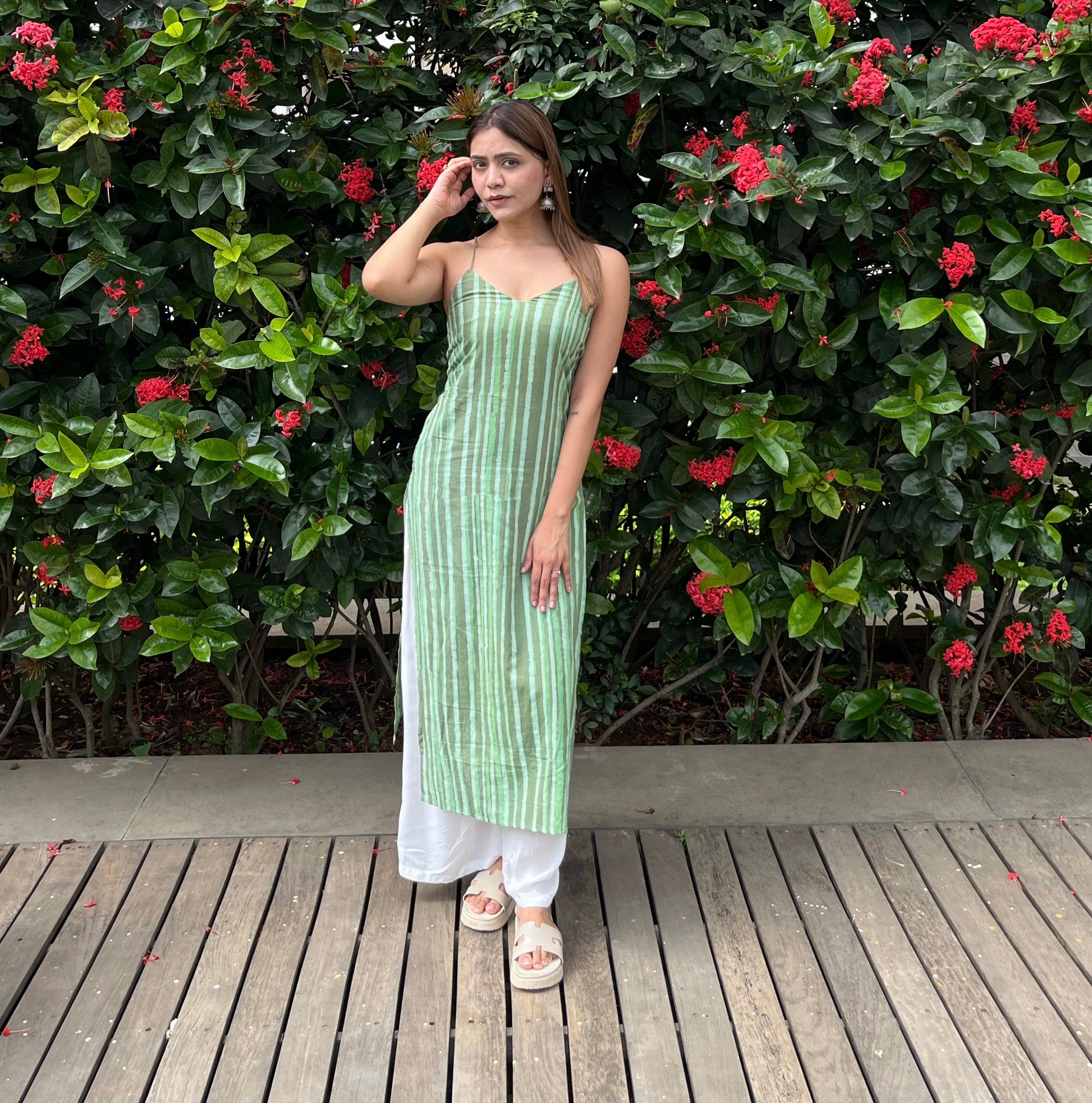Maahira Dabu Print Corset Kurti