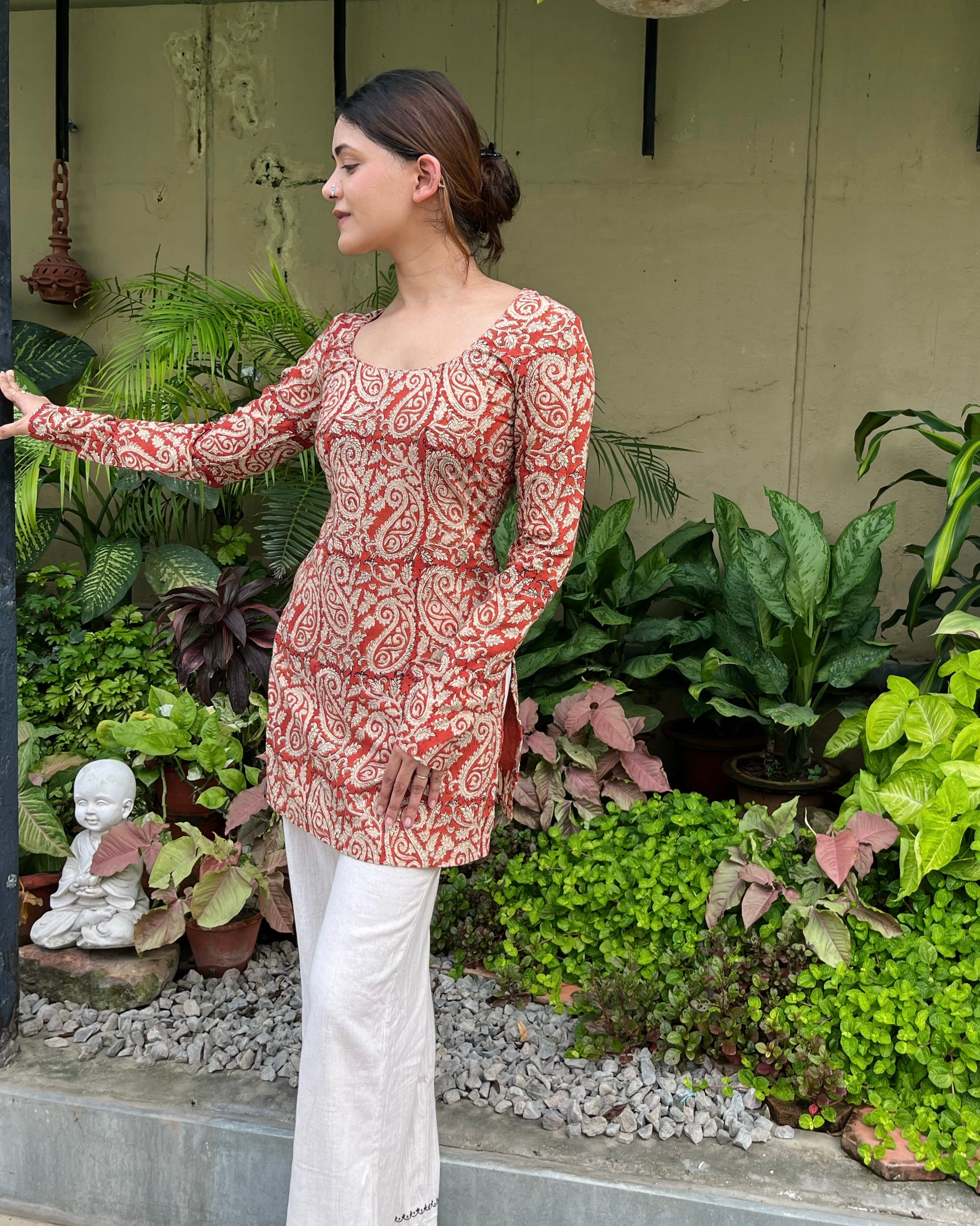 Maya Bagru Print Kurti