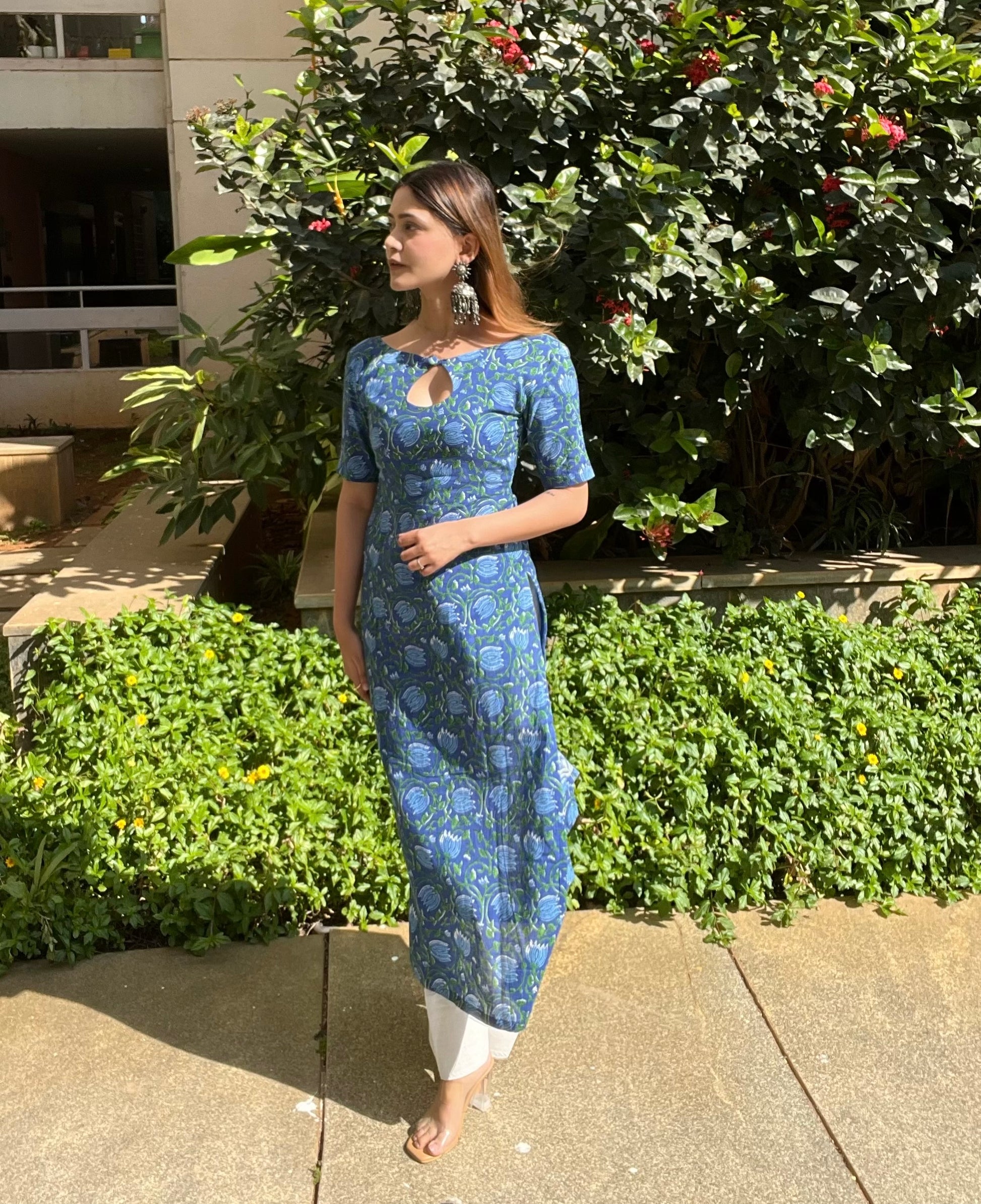 Myra Hand Block Printed Kurti