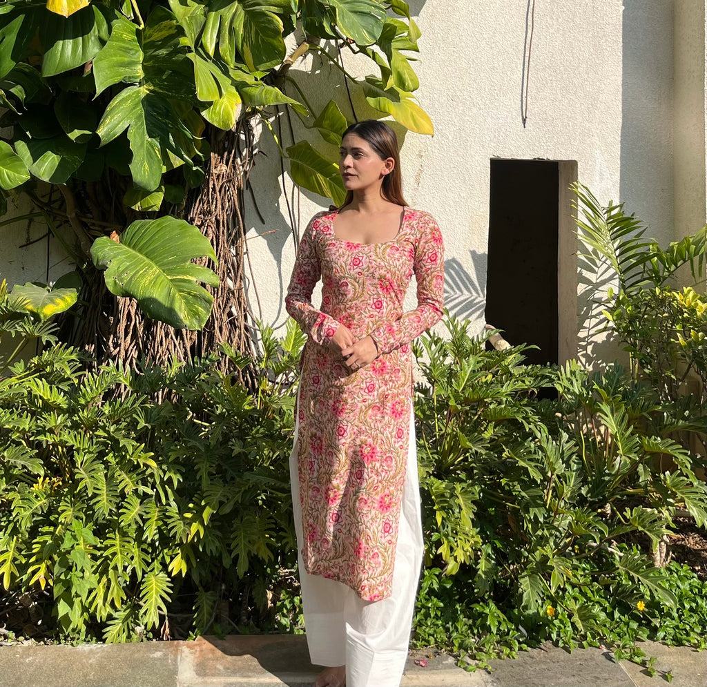 Yamini Hand Block Printed Kurti