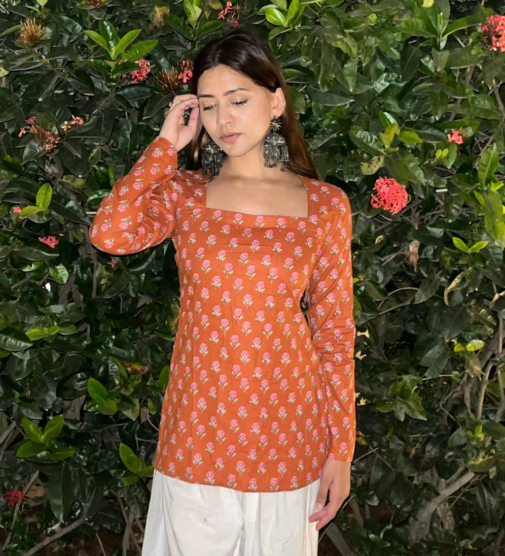 Nishi Jaipur Print Kurti
