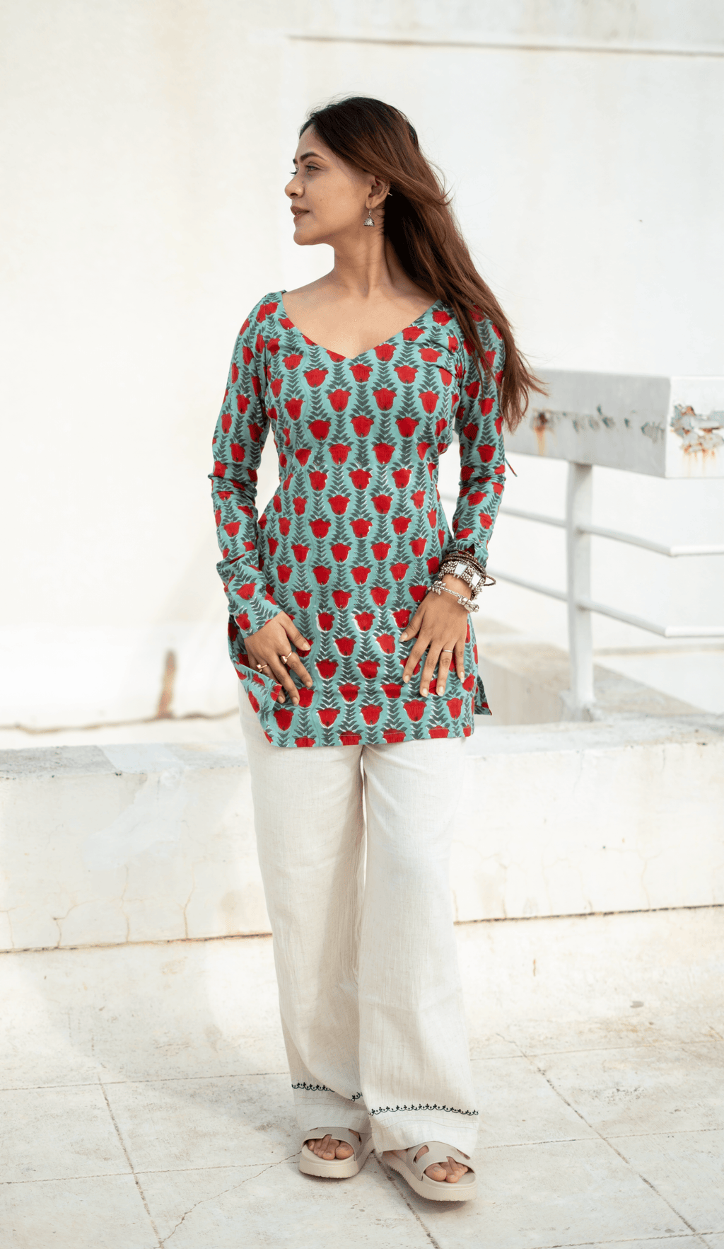 Mayrakhee Bagru Print Kurti - That Gal