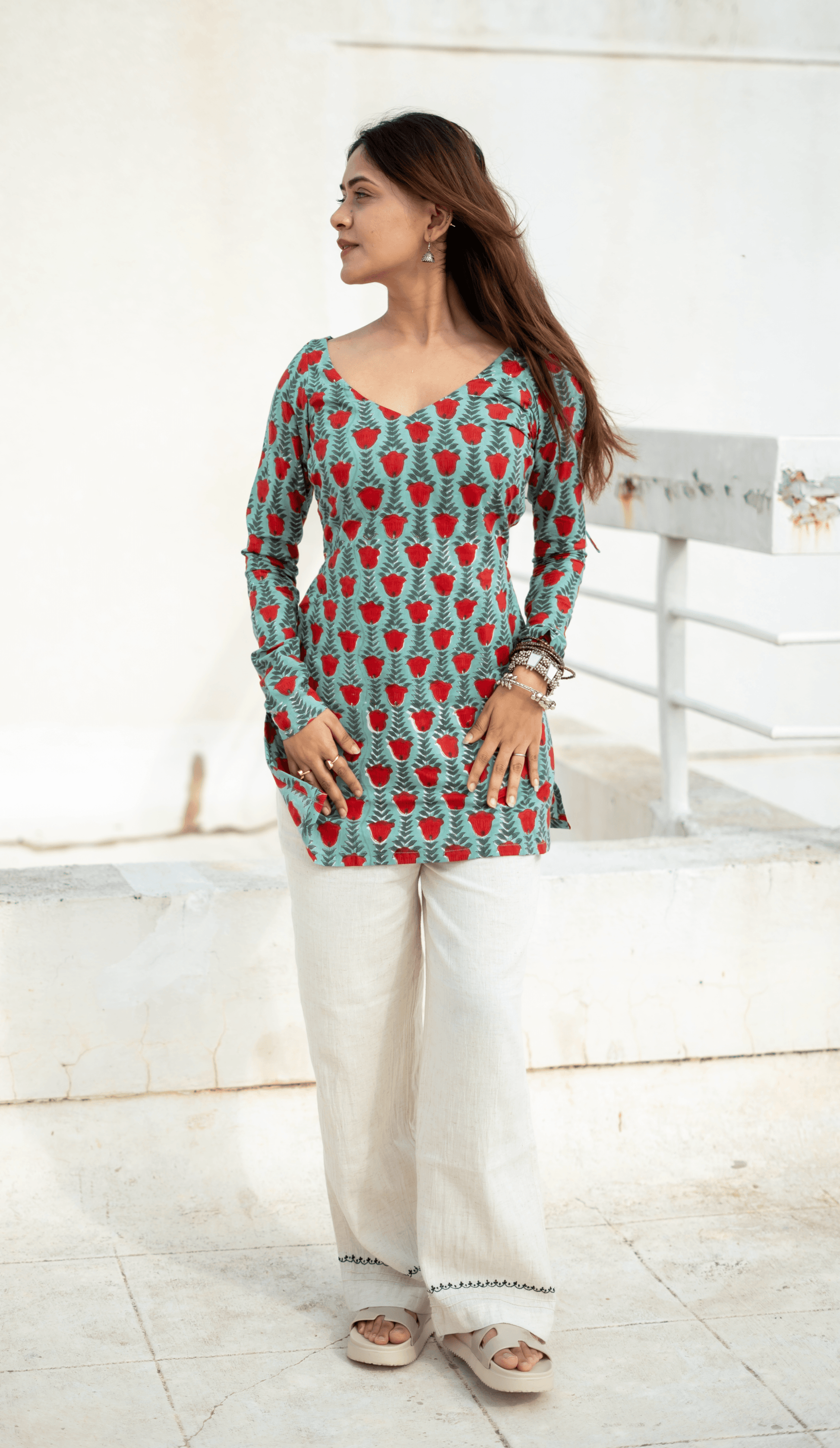 Mayrakhee Bagru Print Kurti - That Gal