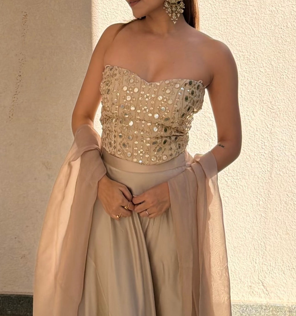 Laila Embroidered Corset Blouse