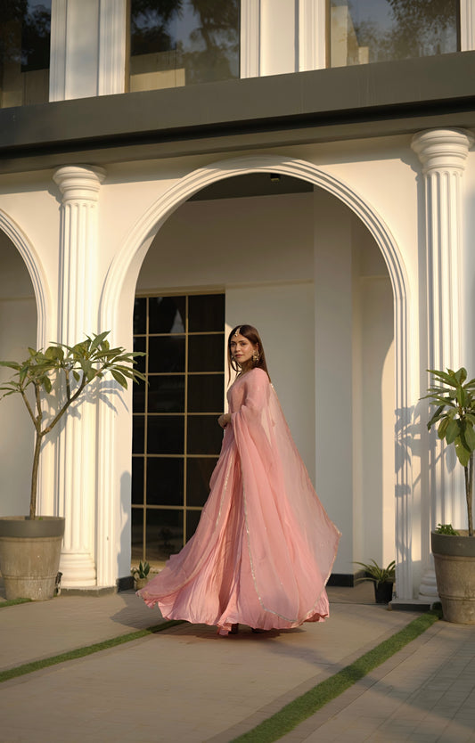 Aavya Lehenga Set - Light Pink
