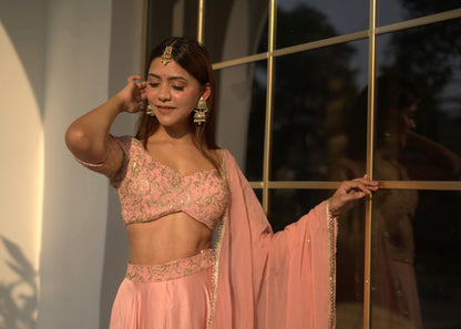 Aavya Lehenga Set - Light Pink