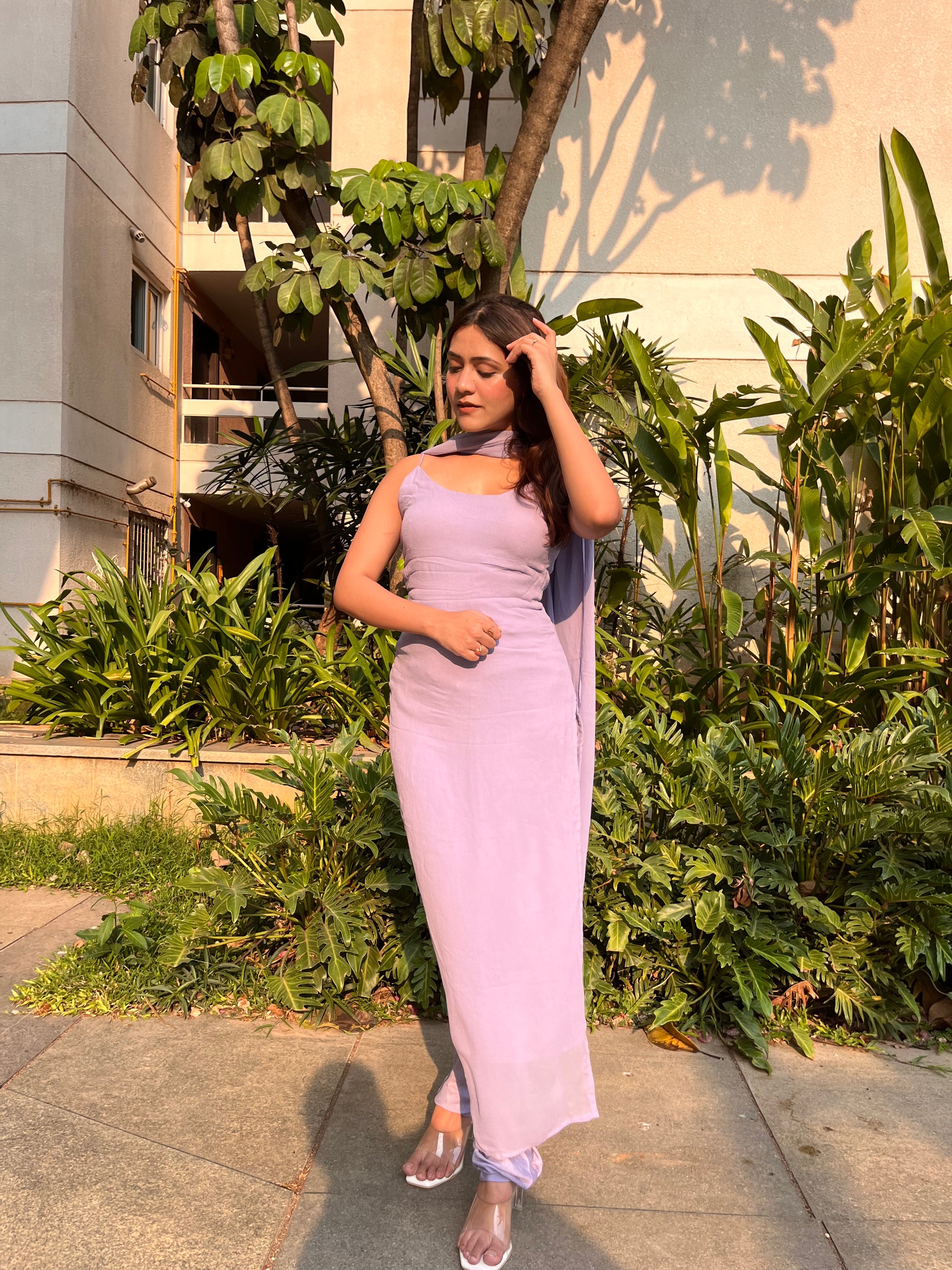 Anjali Suit Set - Lilac - That Gal