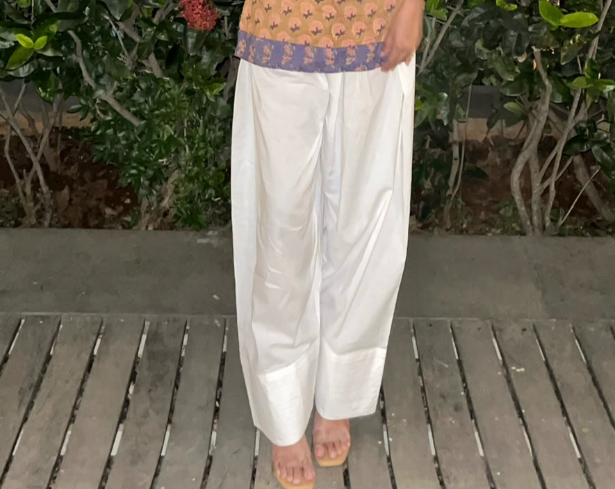 Farshi Salwar - White