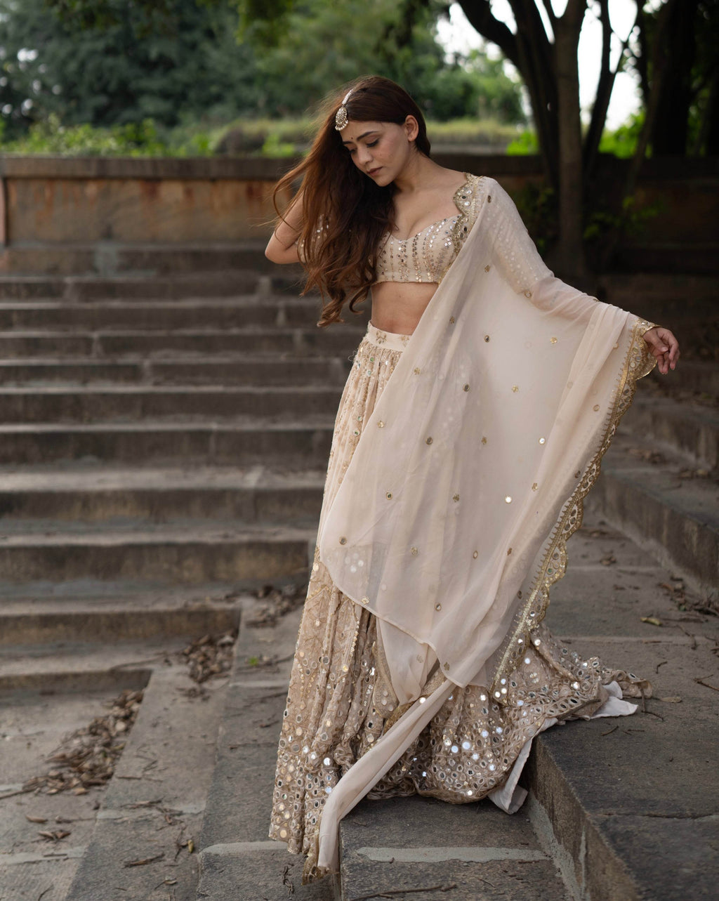 Noor Mirror Work Lehenga Set - That Gal