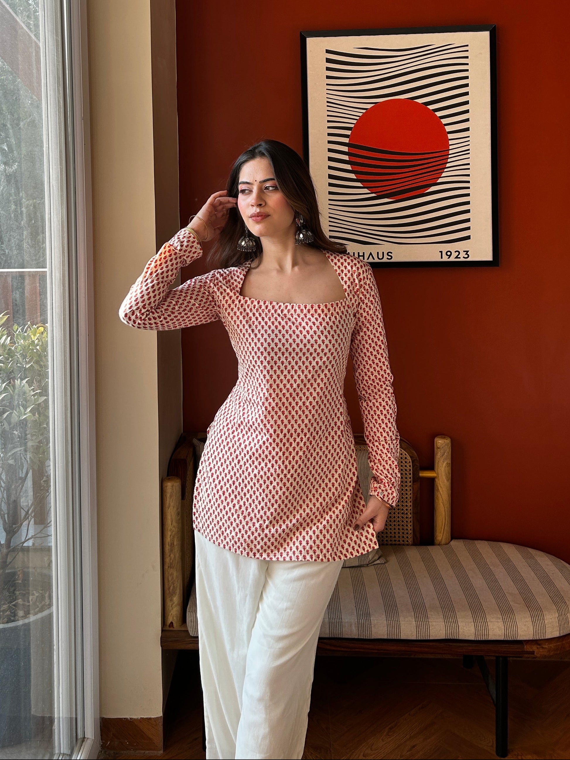 Akshita Hand Block Printed Kurti